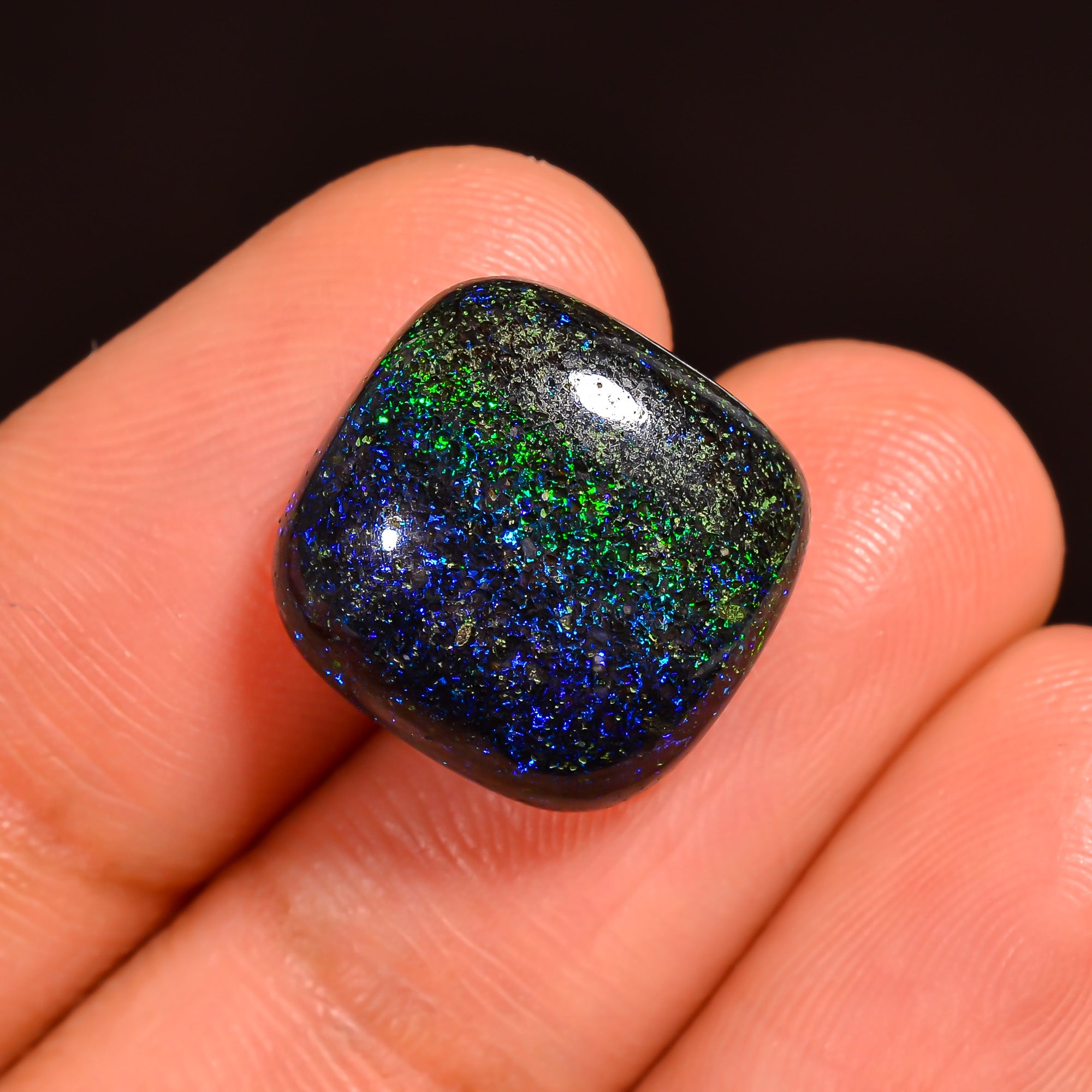 Andamooka Opal Cushion Shape Cabochon Loose Gemstone For Making Jewelry 13X13X5 mm 7 Ct. OP-745