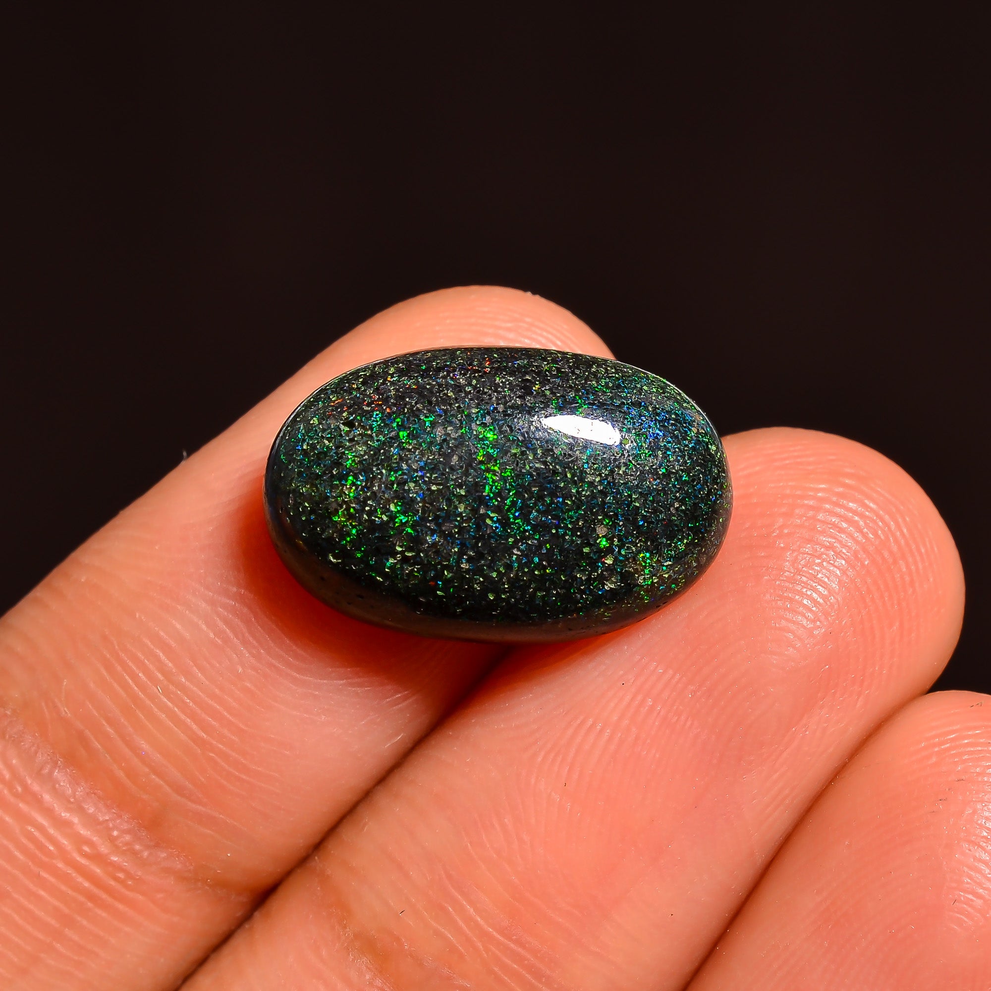 Andamooka Opal Oval Shape Cabochon Loose Gemstone For Making Jewelry 16X10X5 mm 5 Ct. OP-746