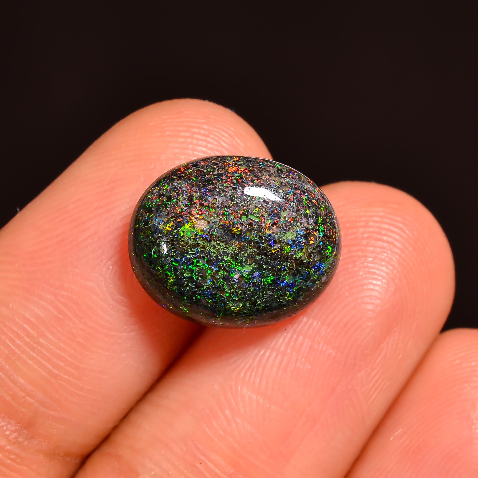 Andamooka Opal Oval Shape Cabochon Loose Gemstone For Making Jewelry 13X10X5 mm 4 Ct. OP-747