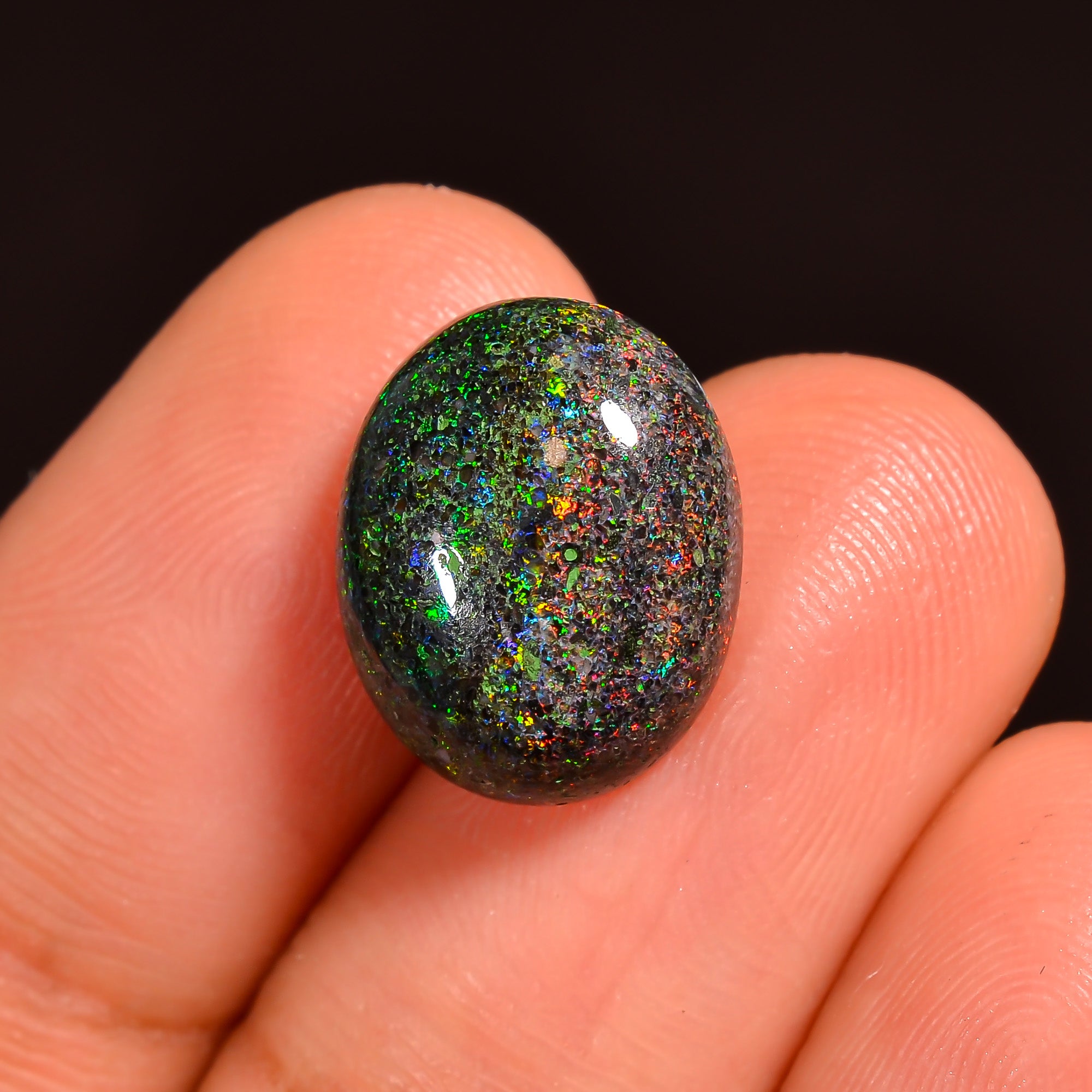 Andamooka Opal Oval Shape Cabochon Loose Gemstone For Making Jewelry 13X10X5 mm 4 Ct. OP-747