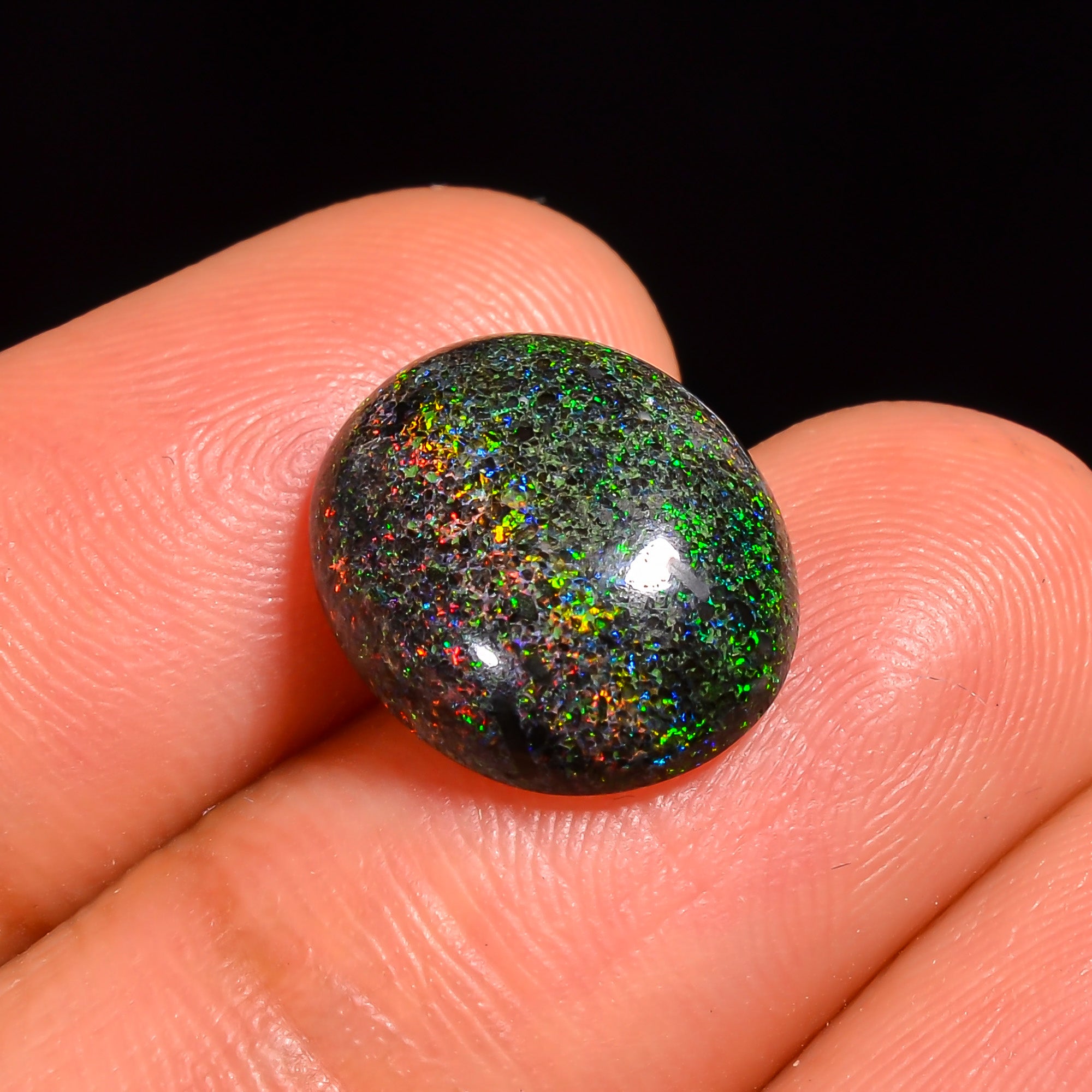 Andamooka Opal Oval Shape Cabochon Loose Gemstone For Making Jewelry 13X11X4 mm 4 Ct. OP-757