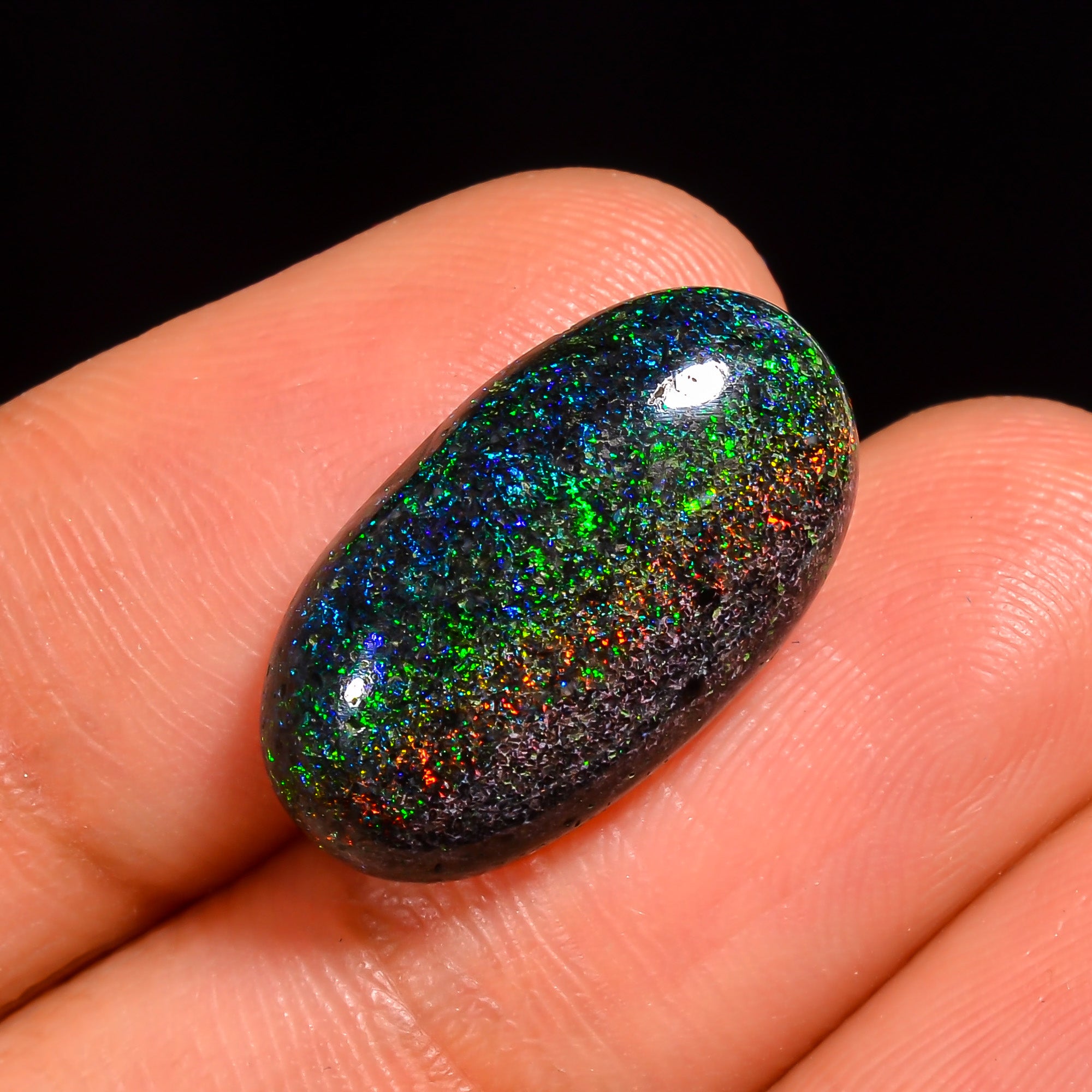 Andamooka Opal Oval Shape Cabochon Loose Gemstone For Making Jewelry 18X10X5 mm 6.5 Ct. OP-760