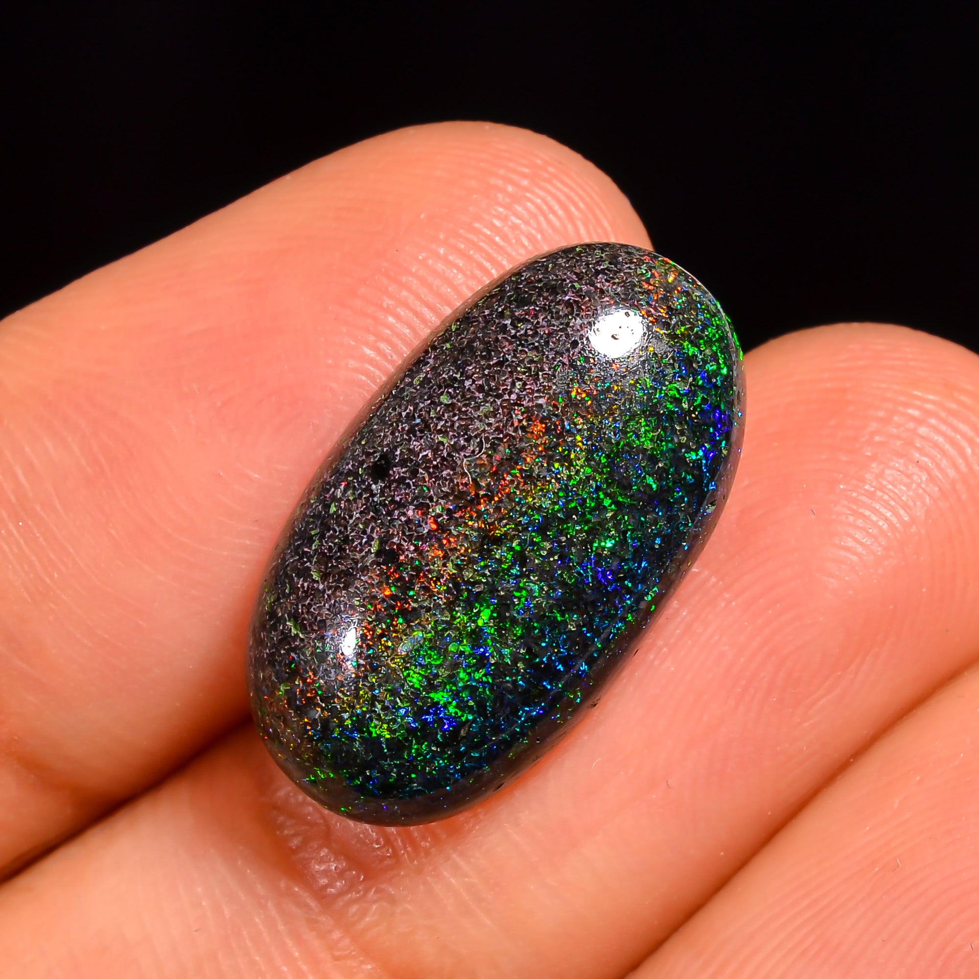 Andamooka Opal Oval Shape Cabochon Loose Gemstone For Making Jewelry 18X10X5 mm 6.5 Ct. OP-760