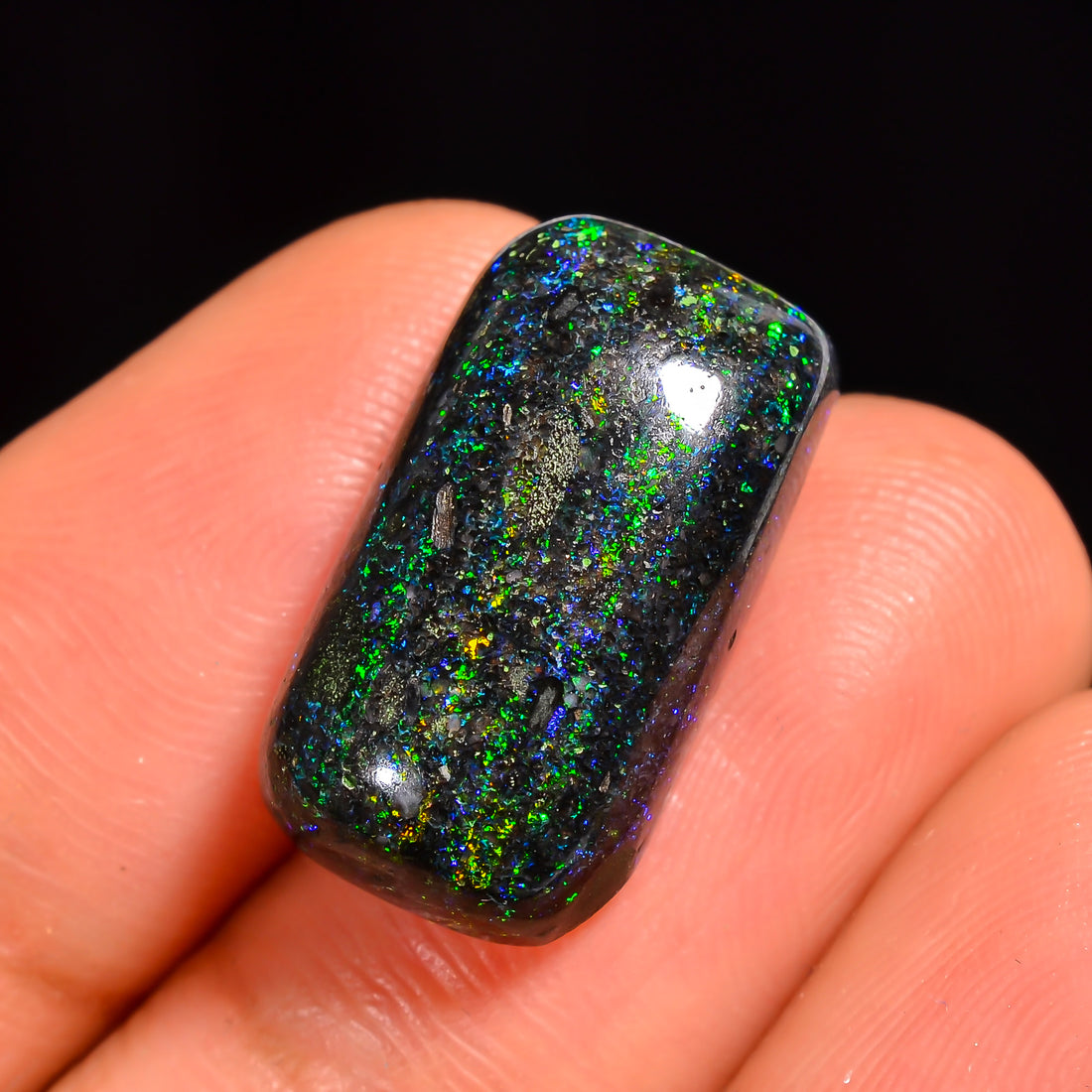 Andamooka Opal Radiant Shape Cabochon Loose Gemstone For Making Jewelry 18X10X6 mm 10 Ct. OP-761