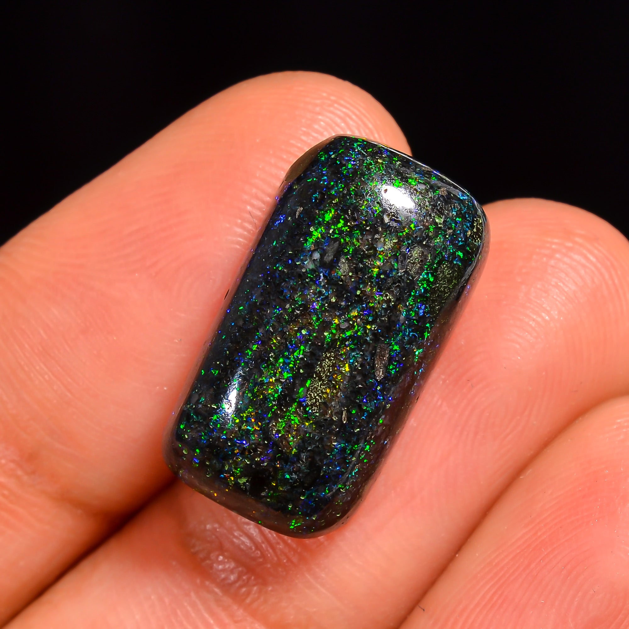 Andamooka Opal Radiant Shape Cabochon Loose Gemstone For Making Jewelry 18X10X6 mm 10 Ct. OP-761