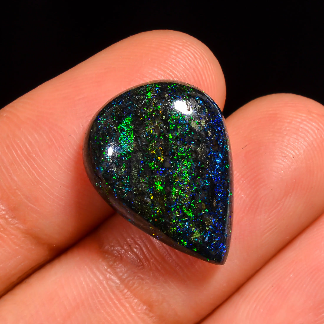 Andamooka Opal Pear Shape Cabochon Loose Gemstone For Making Jewelry 18X13X5 mm 8 Ct. OP-763