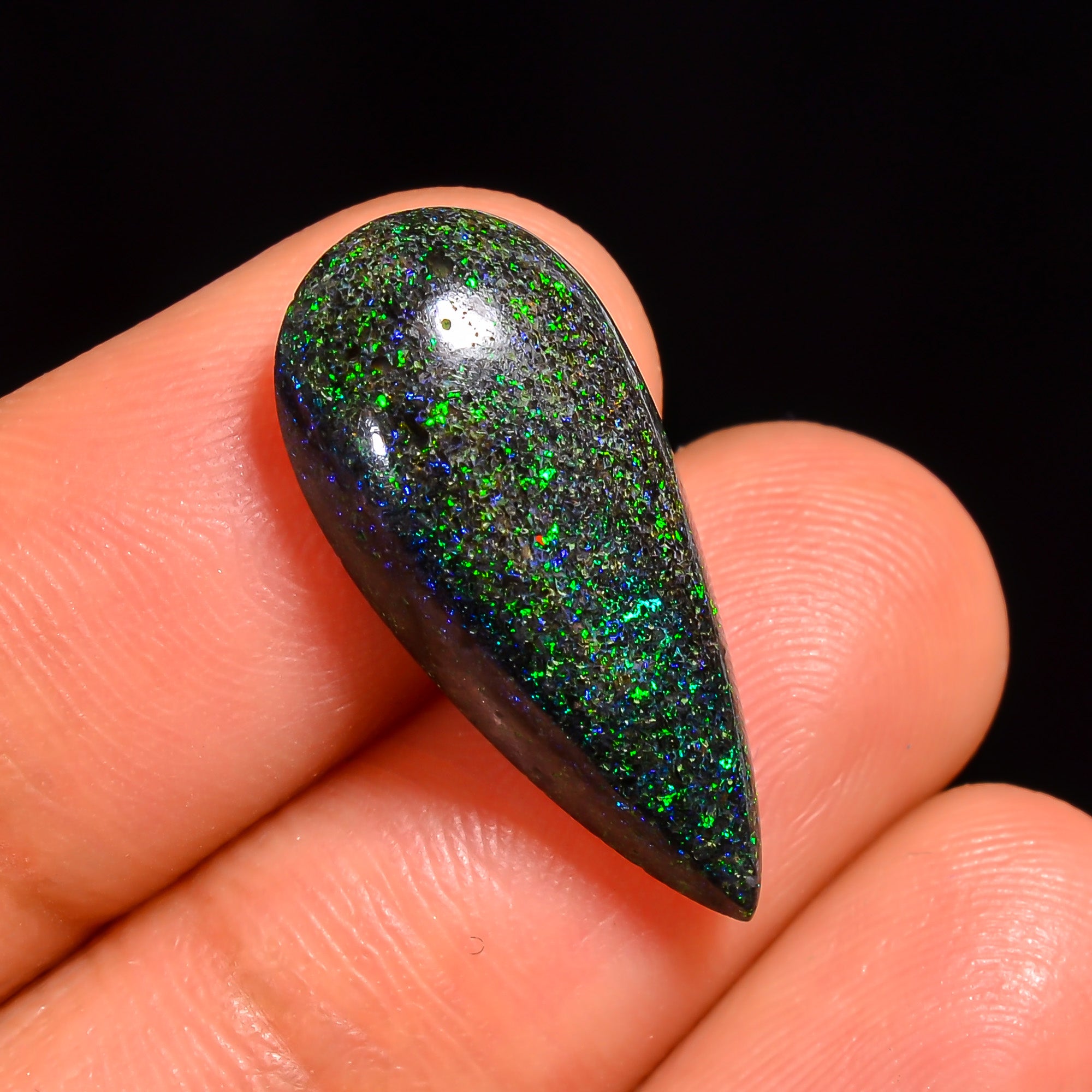 Andamooka Opal Pear Shape Cabochon Loose Gemstone For Making Jewelry 22X10X5 mm 6 Ct. OP-765