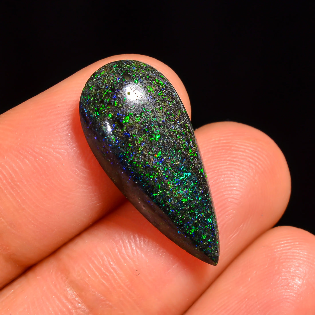 Andamooka Opal Pear Shape Cabochon Loose Gemstone For Making Jewelry 22X10X5 mm 6 Ct. OP-765