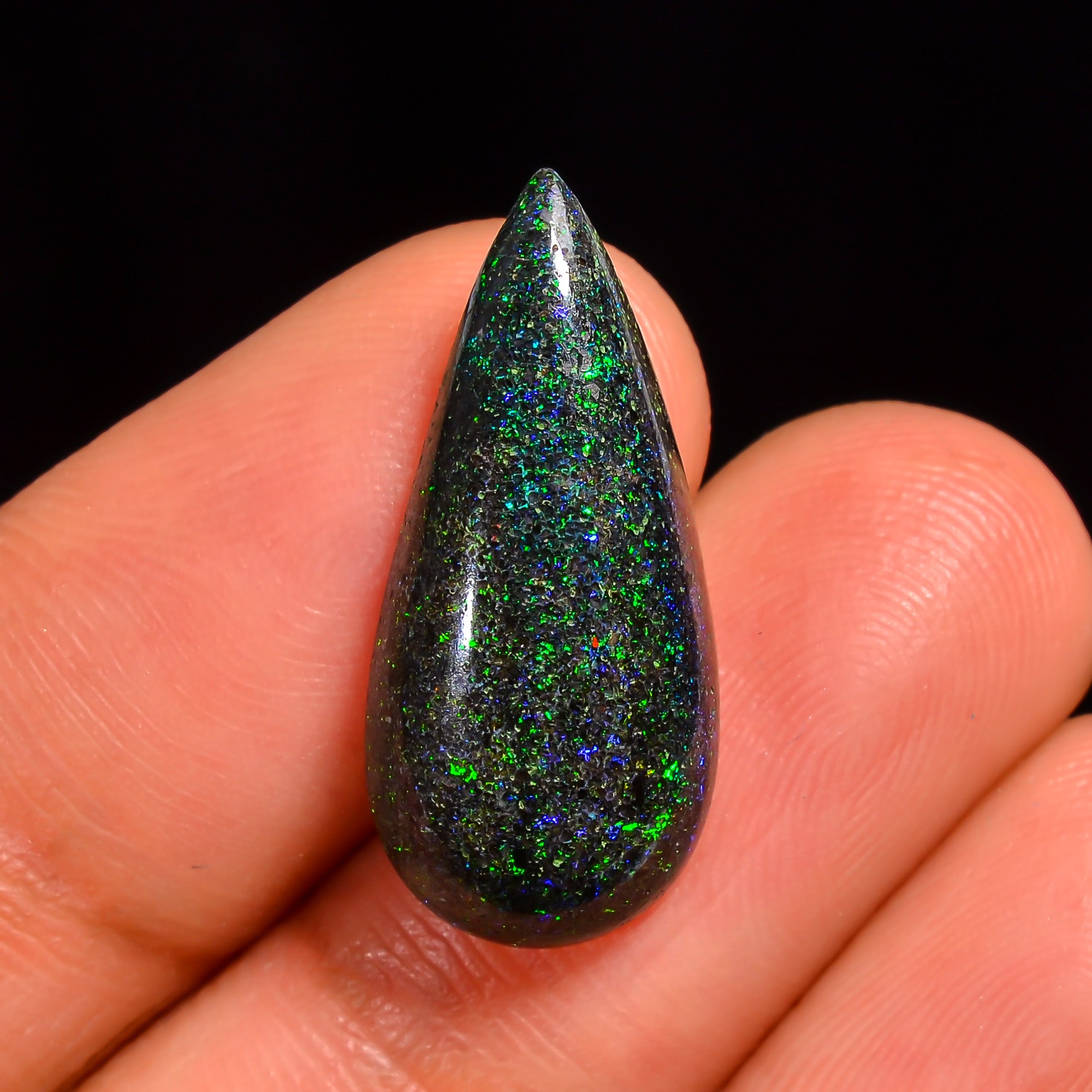 Andamooka Opal Pear Shape Cabochon Loose Gemstone For Making Jewelry 22X10X5 mm 6 Ct. OP-765