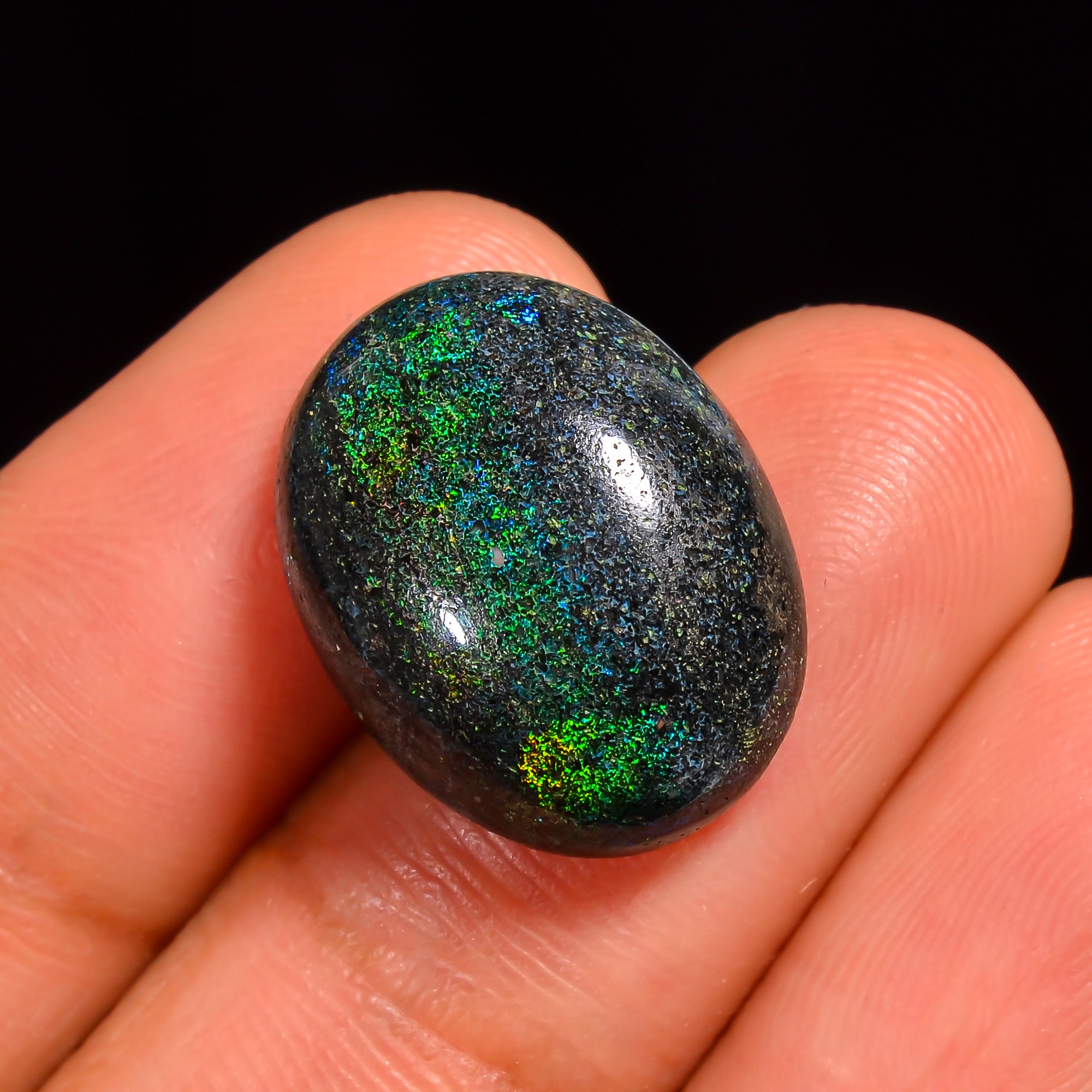 Andamooka Opal Oval Shape Cabochon Loose Gemstone For Making Jewelry 17X13X6 mm 9 Ct. OP-767
