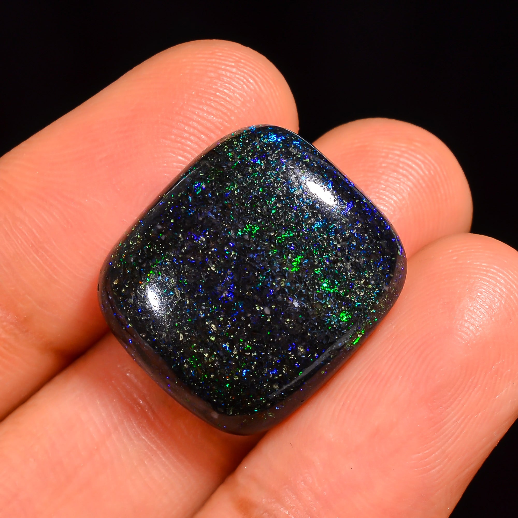 Andamooka Opal Radiant Shape Cabochon Loose Gemstone For Making Jewelry 18X16X6 mm 14 Ct. OP-769