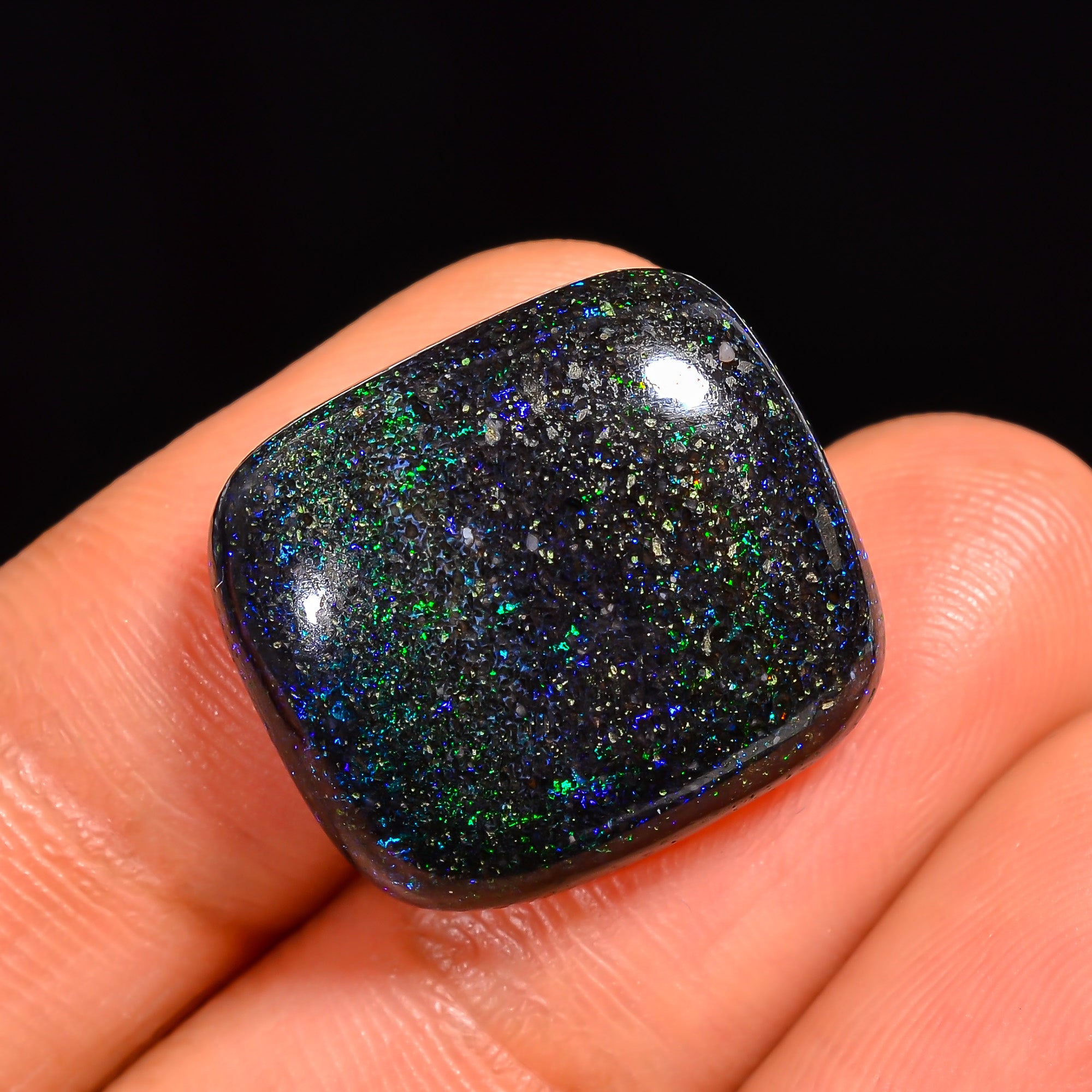 Andamooka Opal Radiant Shape Cabochon Loose Gemstone For Making Jewelry 18X16X6 mm 14 Ct. OP-769