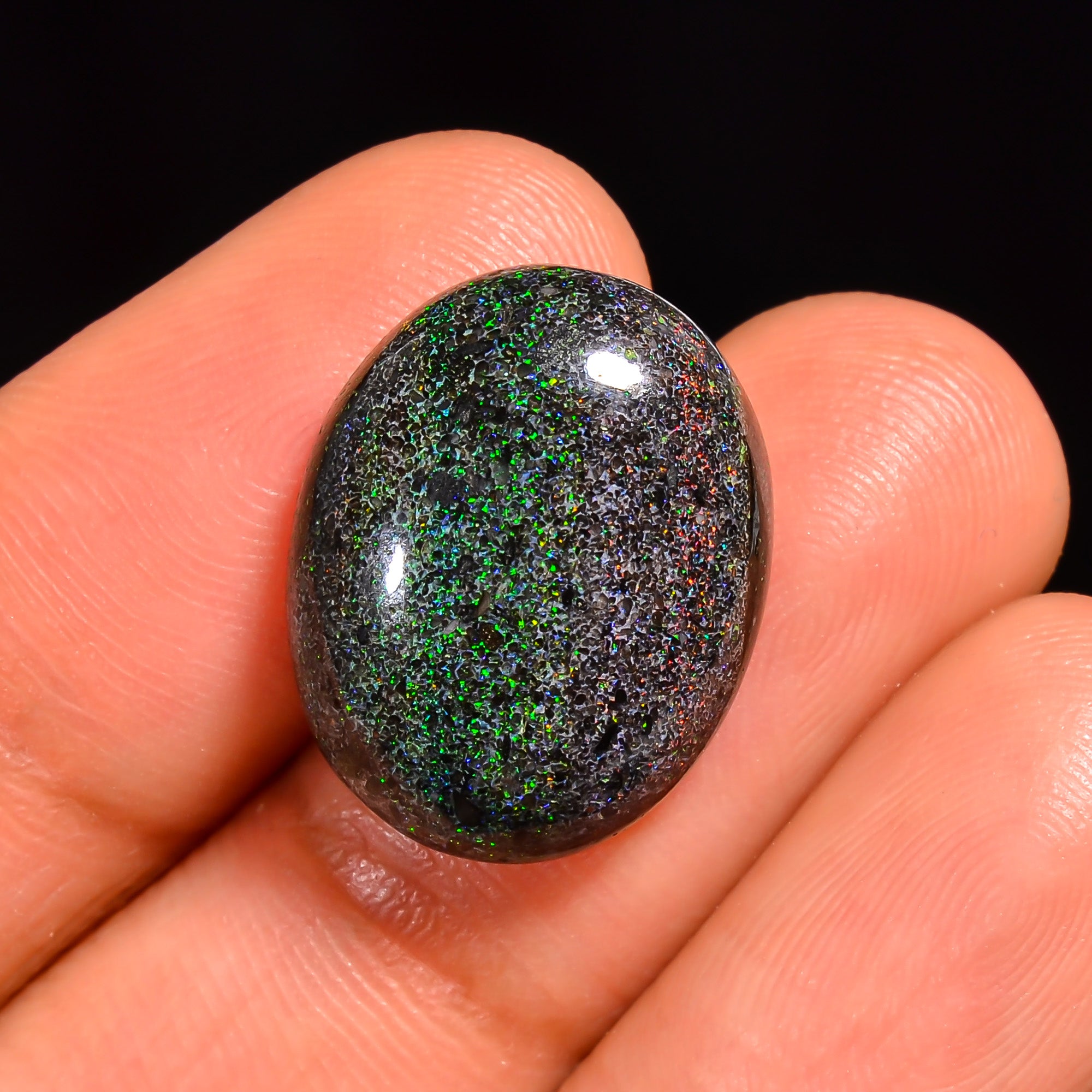 Andamooka Opal Oval Shape Cabochon Loose Gemstone For Making Jewelry 17X14X5 mm 10 Ct. OP-772
