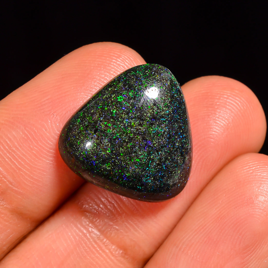 Andamooka Opal Heart Shape Cabochon Loose Gemstone For Making Jewelry 15X15X5 mm 9 Ct. OP-773