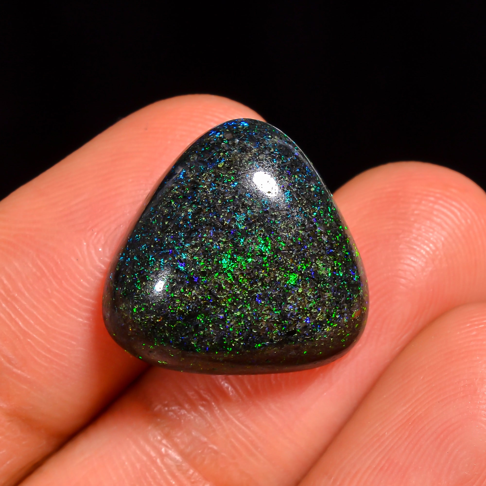 Andamooka Opal Heart Shape Cabochon Loose Gemstone For Making Jewelry 15X15X5 mm 9 Ct. OP-773