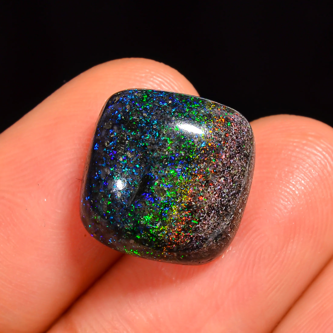 Andamooka Opal Cushion Shape Cabochon Loose Gemstone For Making Jewelry 12X12X5 mm 6 Ct. OP-774