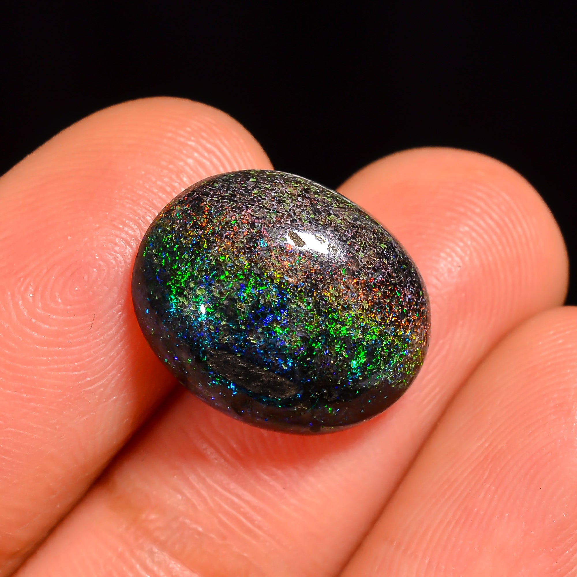 Andamooka Opal Oval Shape Cabochon Loose Gemstone For Making Jewelry 14X11X5 mm 5.5 Ct. OP-778