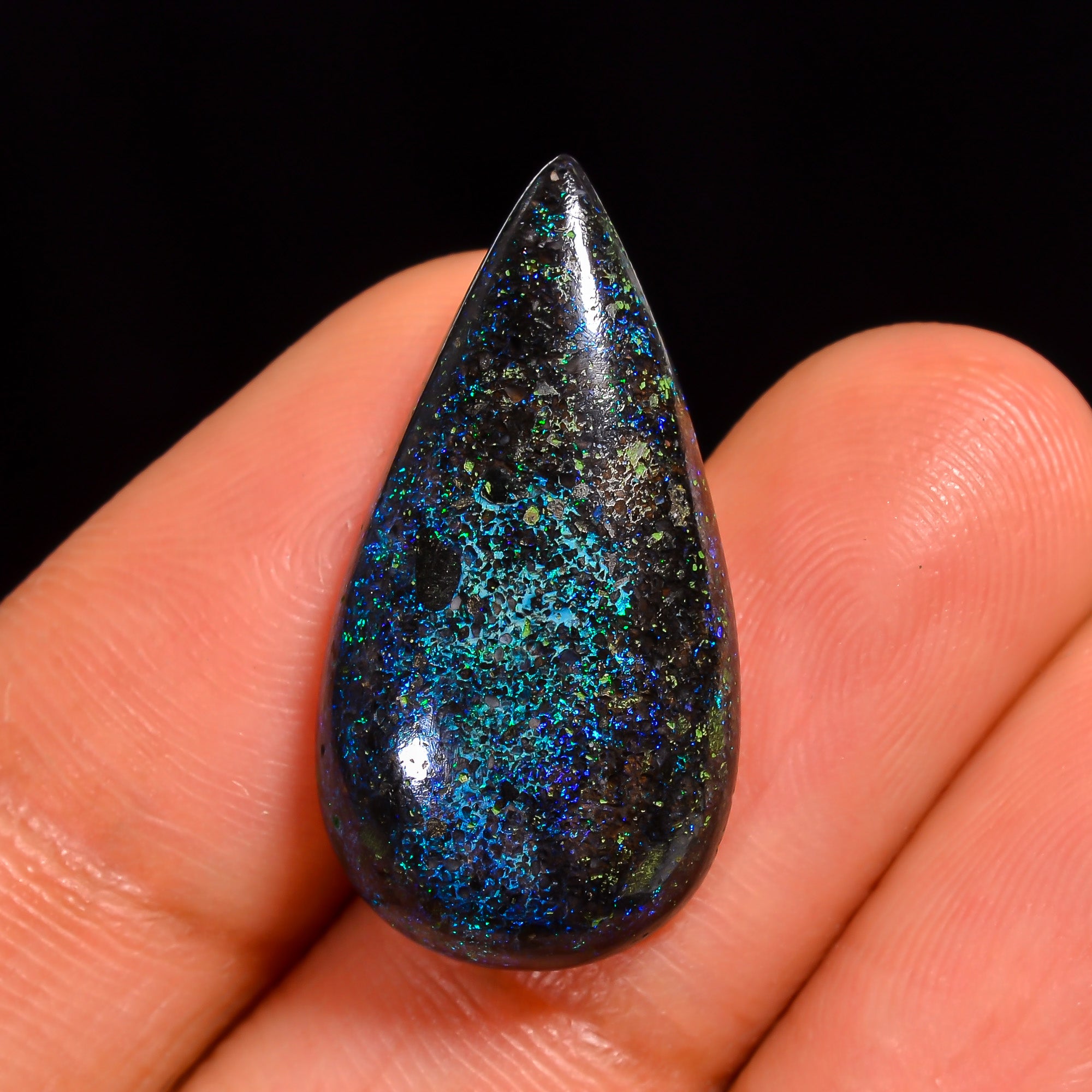 Andamooka Opal Pear Shape Cabochon Loose Gemstone For Making Jewelry 25X13X5 mm 9 Ct. OP-780