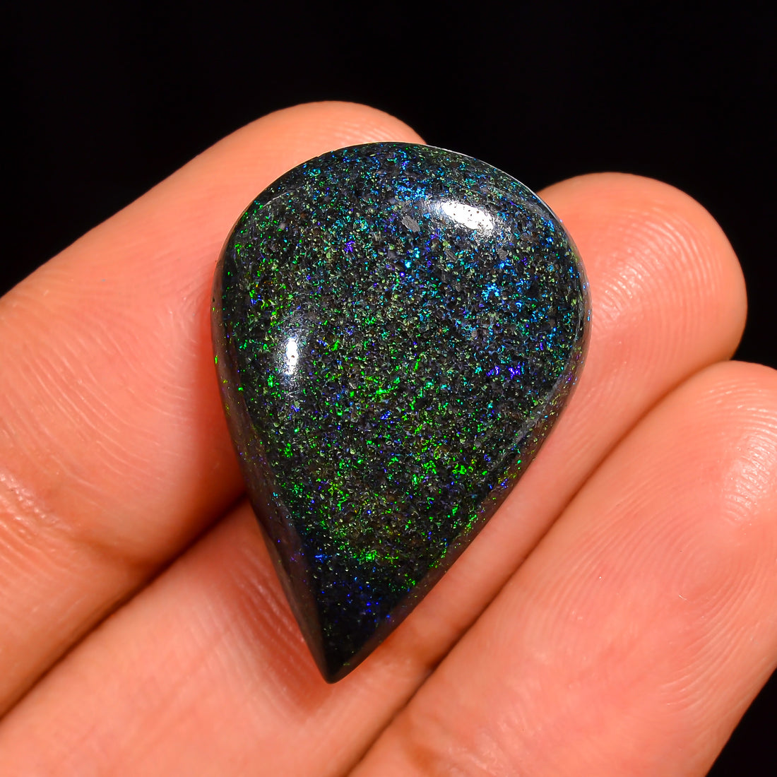 Andamooka Opal Pear Shape Cabochon Loose Gemstone For Making Jewelry 25X17X6 mm 13.5 Ct. OP-781