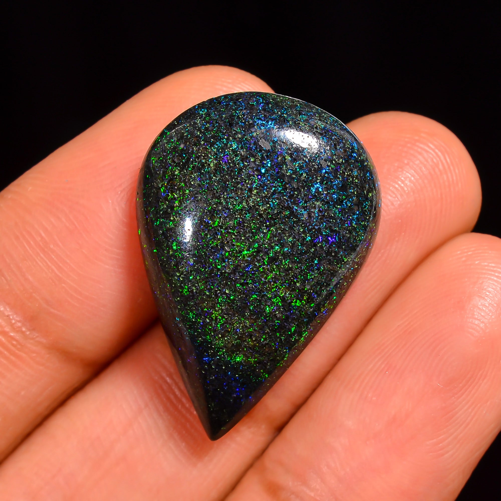 Andamooka Opal Pear Shape Cabochon Loose Gemstone For Making Jewelry 25X17X6 mm 13.5 Ct. OP-781