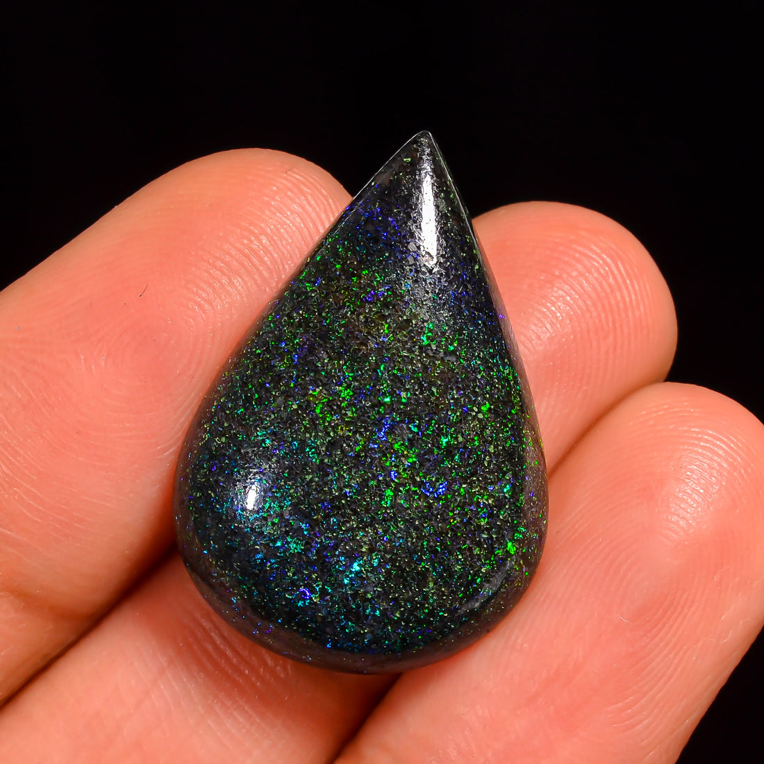 Andamooka Opal Pear Shape Cabochon Loose Gemstone For Making Jewelry 25X17X6 mm 13.5 Ct. OP-781