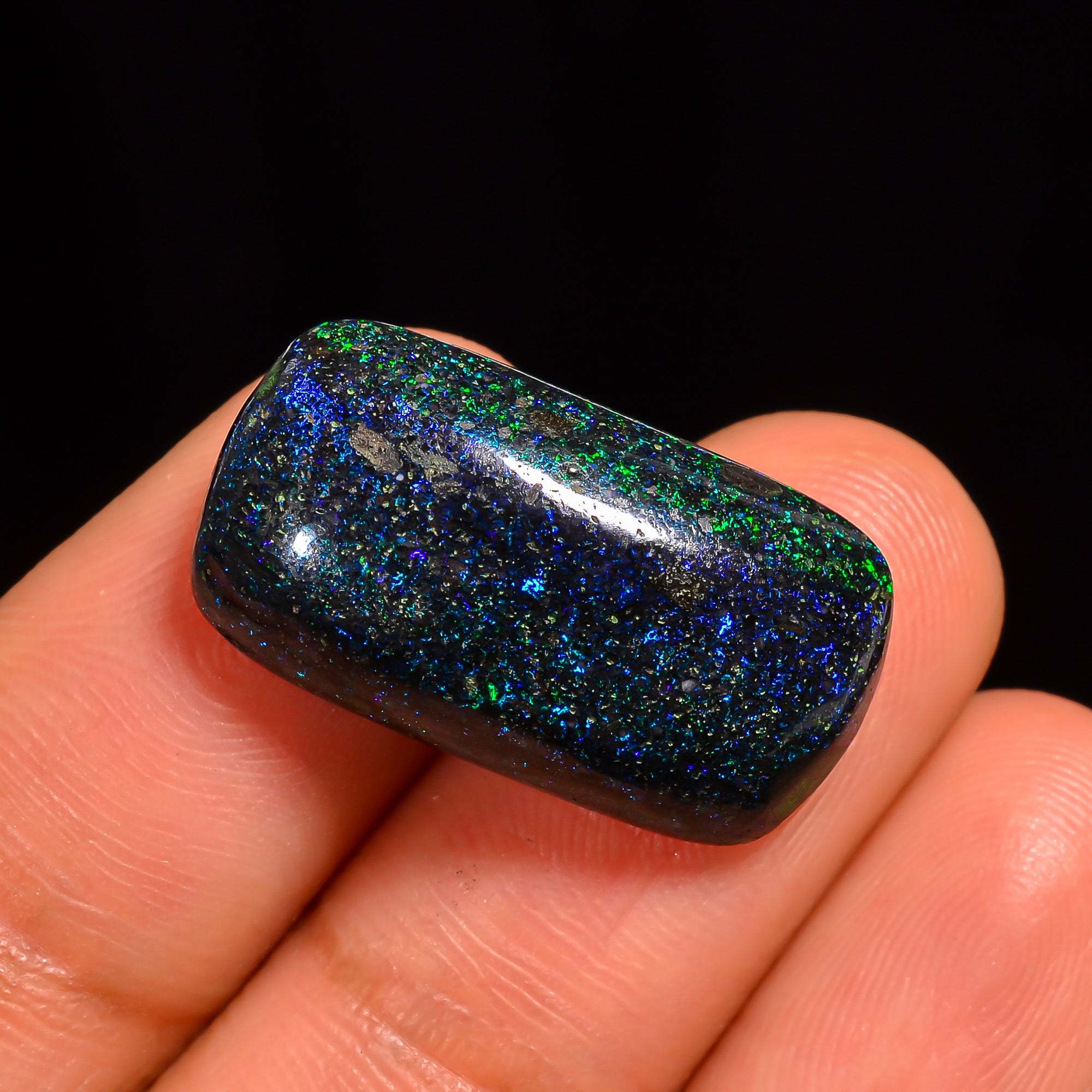 Andamooka Opal Radiant Shape Cabochon Loose Gemstone For Making Jewelry 21X12X6 mm 10 Ct. OP-784