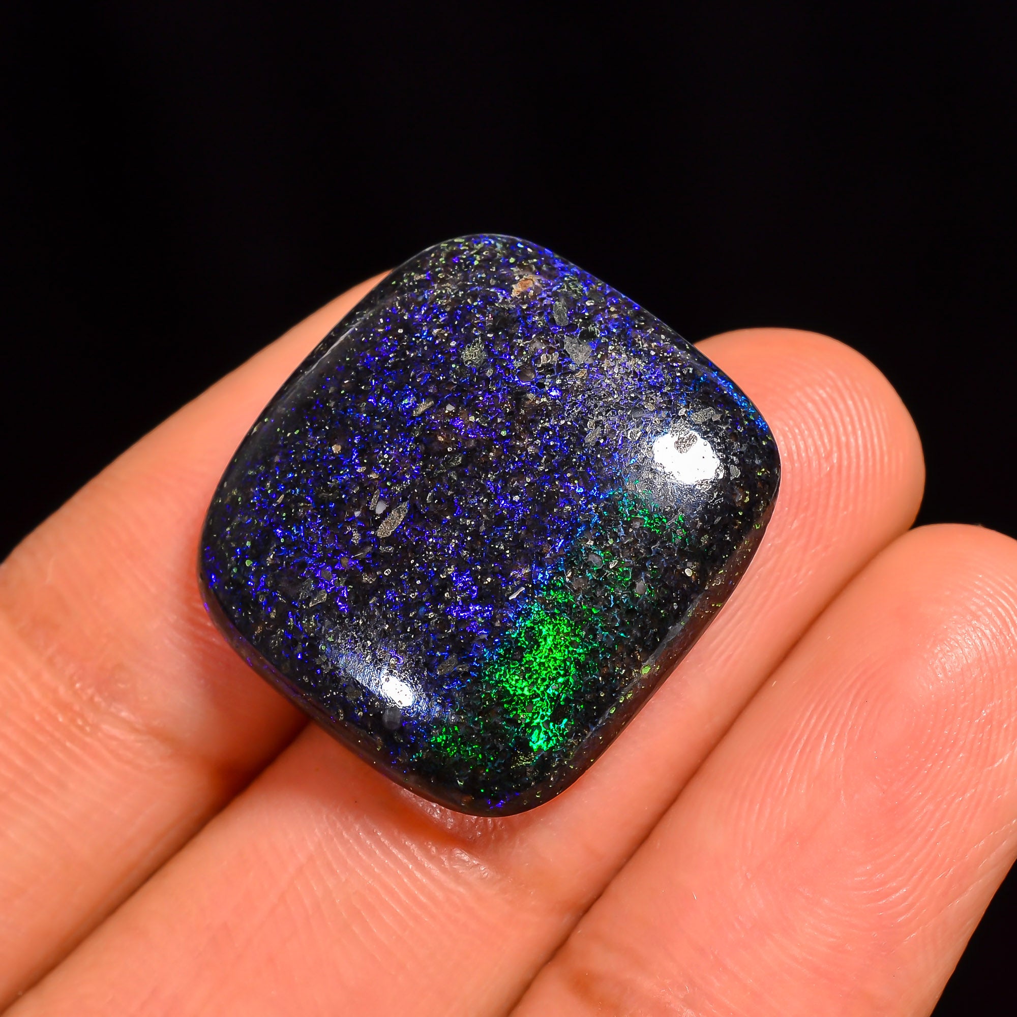 Andamooka Opal Cushion Shape Cabochon Loose Gemstone For Making Jewelry 20X19X5 mm 14 Ct. OP-785