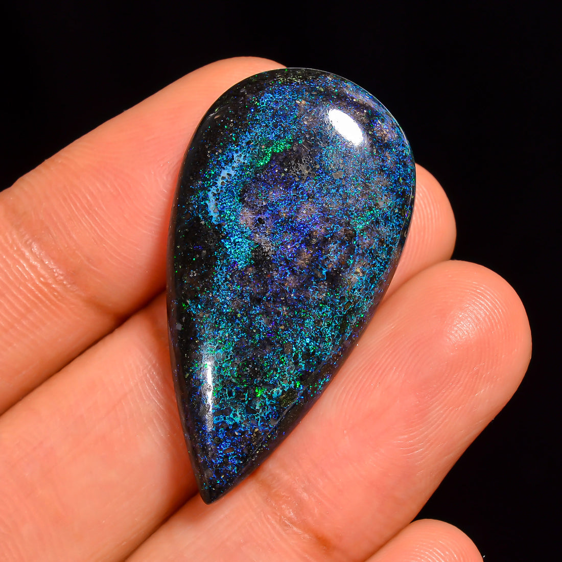 Andamooka Opal Pear Shape Cabochon Loose Gemstone For Making Jewelry 34X19X5 mm 19 Ct. OP-786