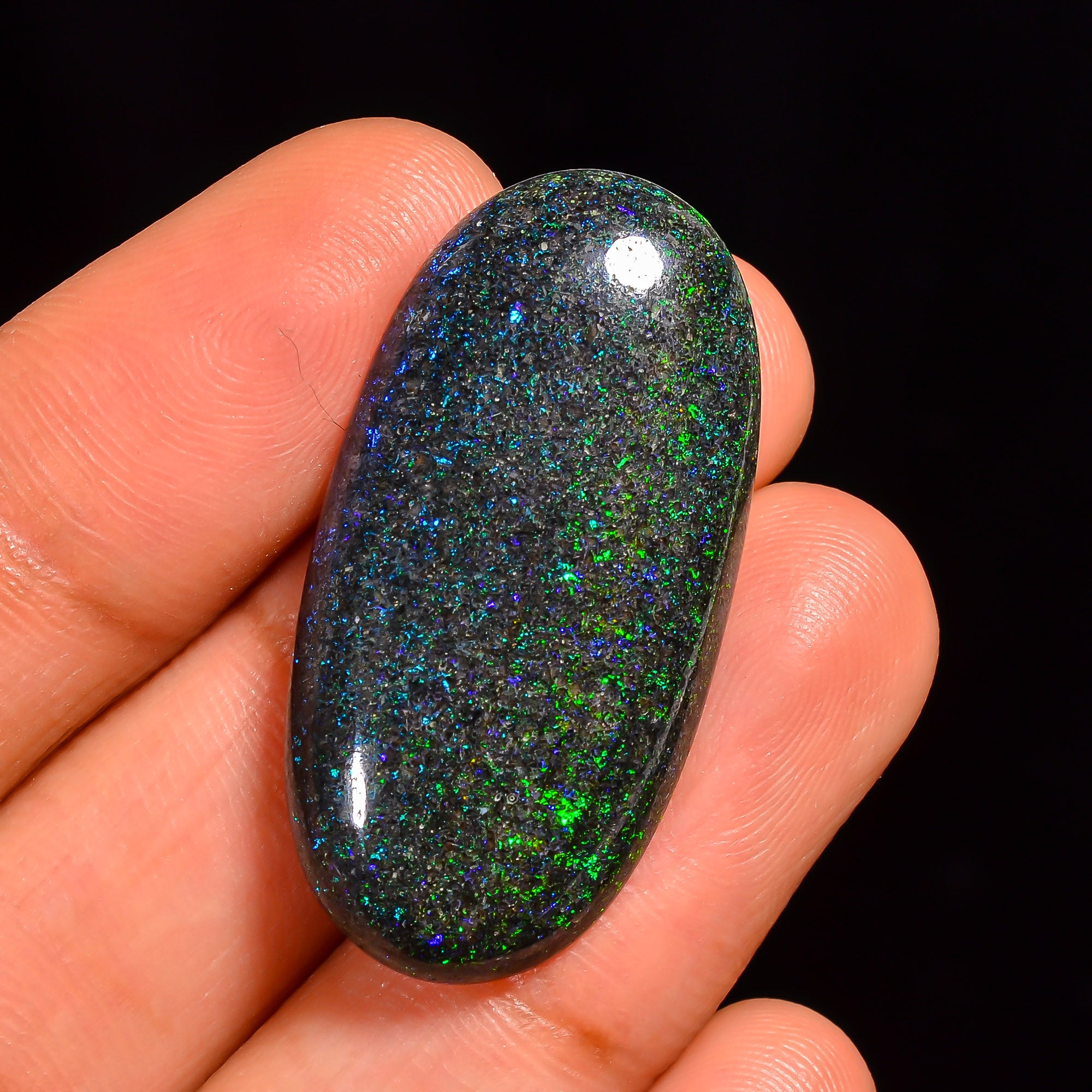 Andamooka Opal Oval Shape Cabochon Loose Gemstone For Making Jewelry 33X16X5 mm 20 Ct. OP-787