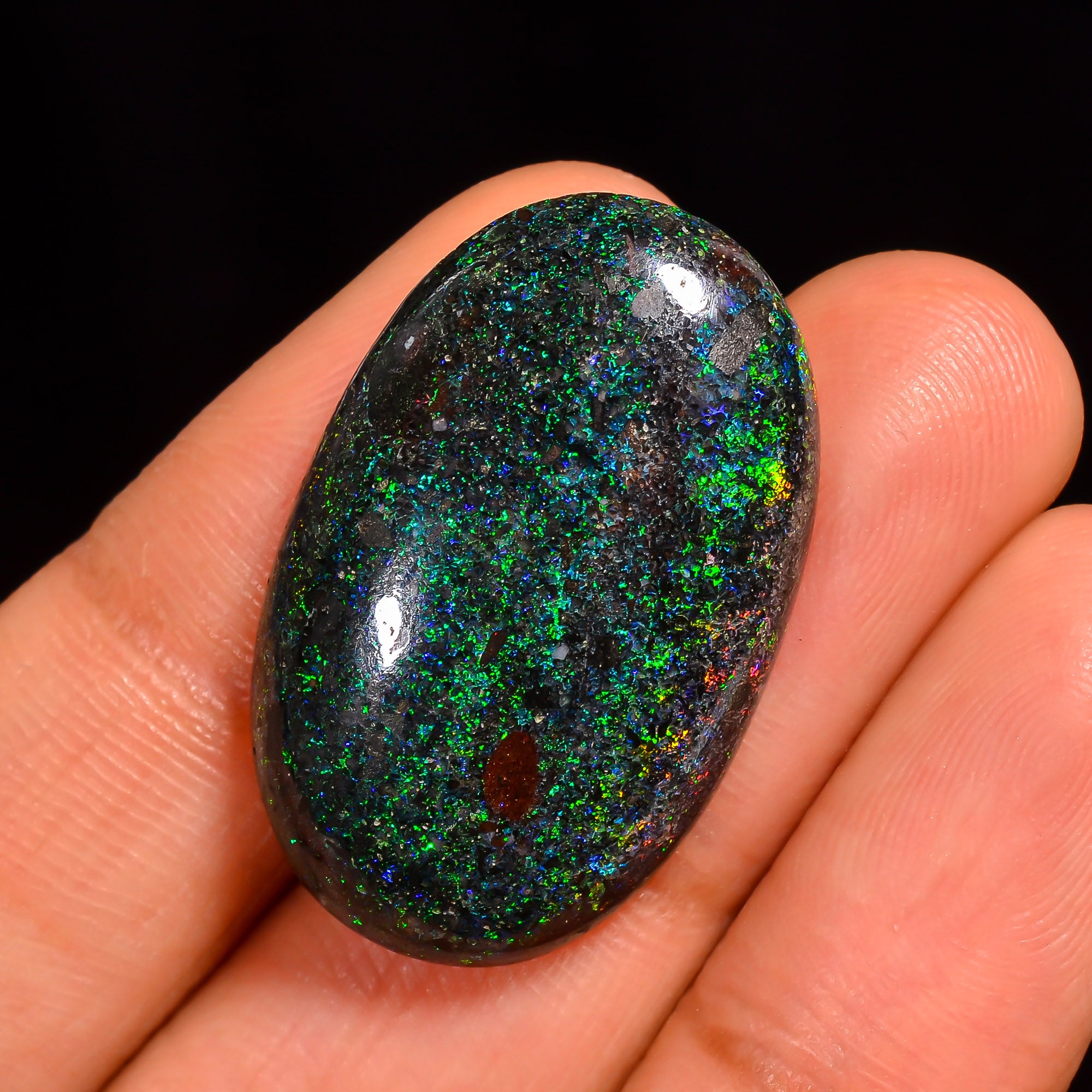 Andamooka Opal Oval Shape Cabochon Loose Gemstone For Making Jewelry 28X18X6 mm 19 Ct. OP-788