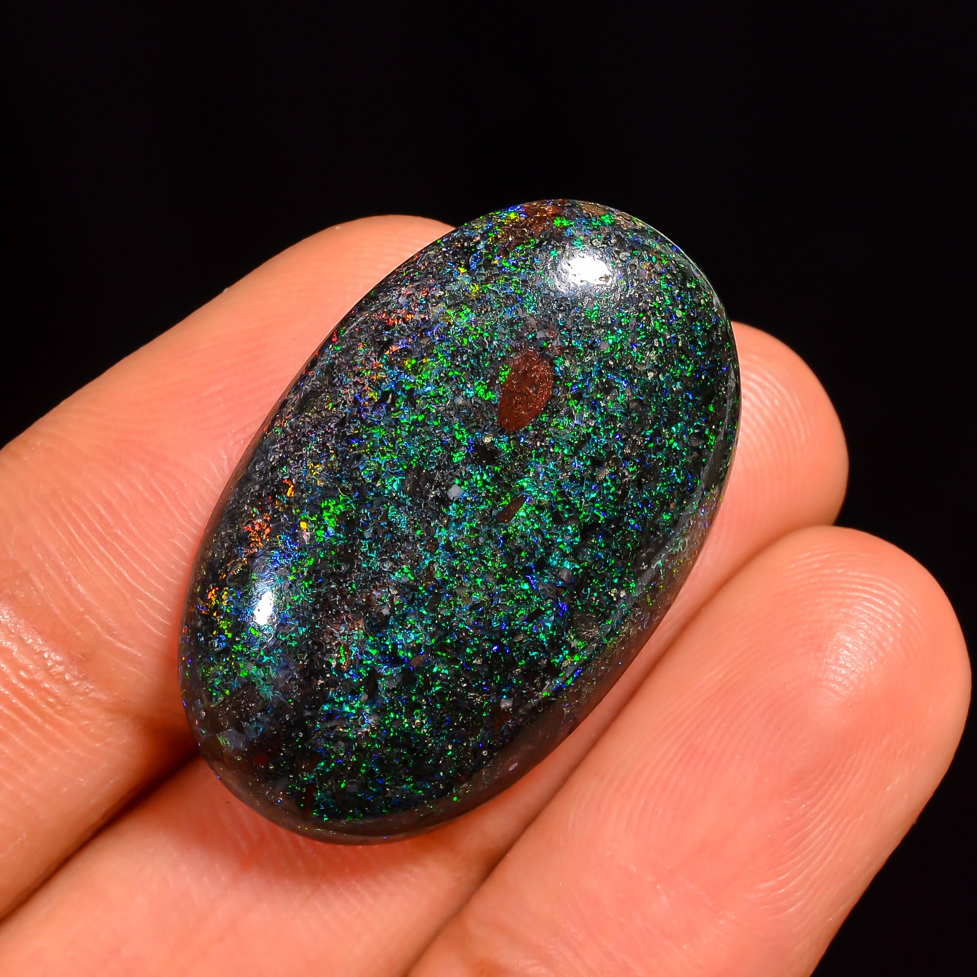 Andamooka Opal Oval Shape Cabochon Loose Gemstone For Making Jewelry 28X18X6 mm 19 Ct. OP-788