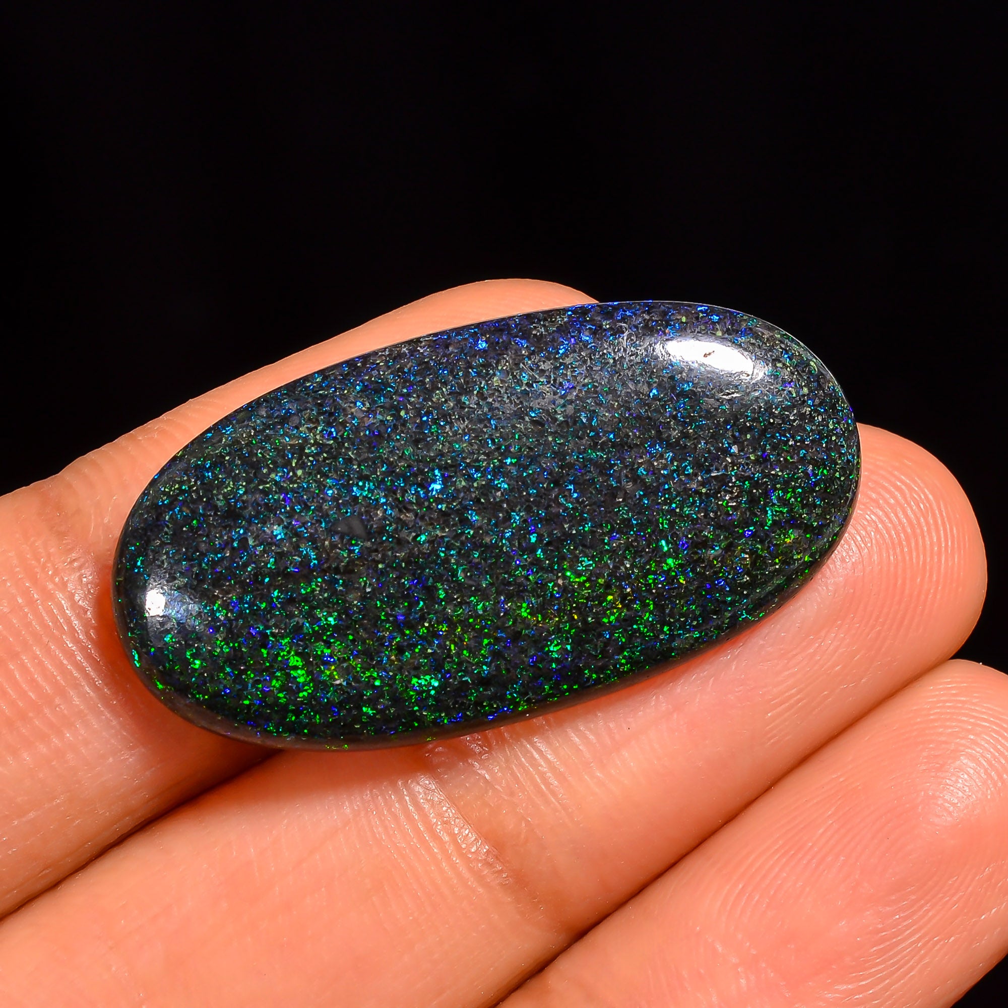 Andamooka Opal Oval Shape Cabochon Loose Gemstone For Making Jewelry 30X16X4 mm 13.5 Ct. OP-791