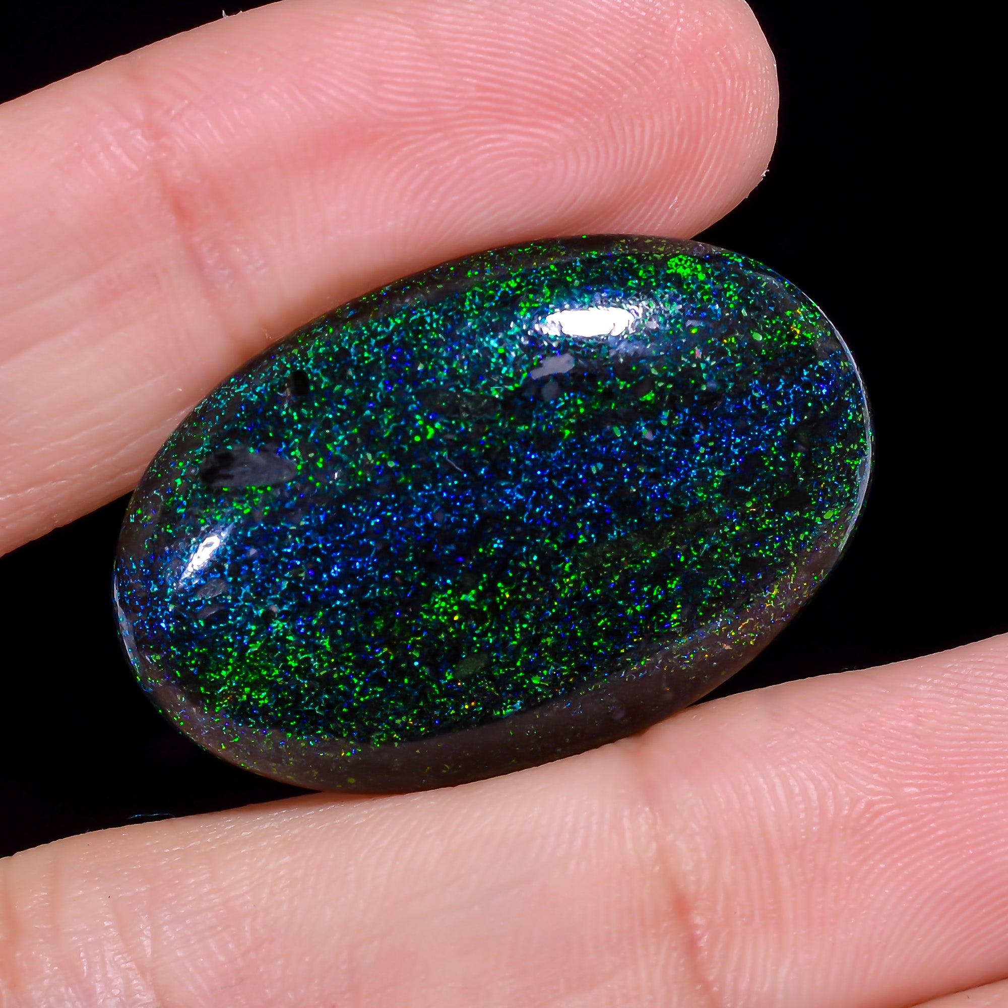 Andamooka Opal Oval Shape Cabochon 23 Ct. 31X20X5 mm OP-936