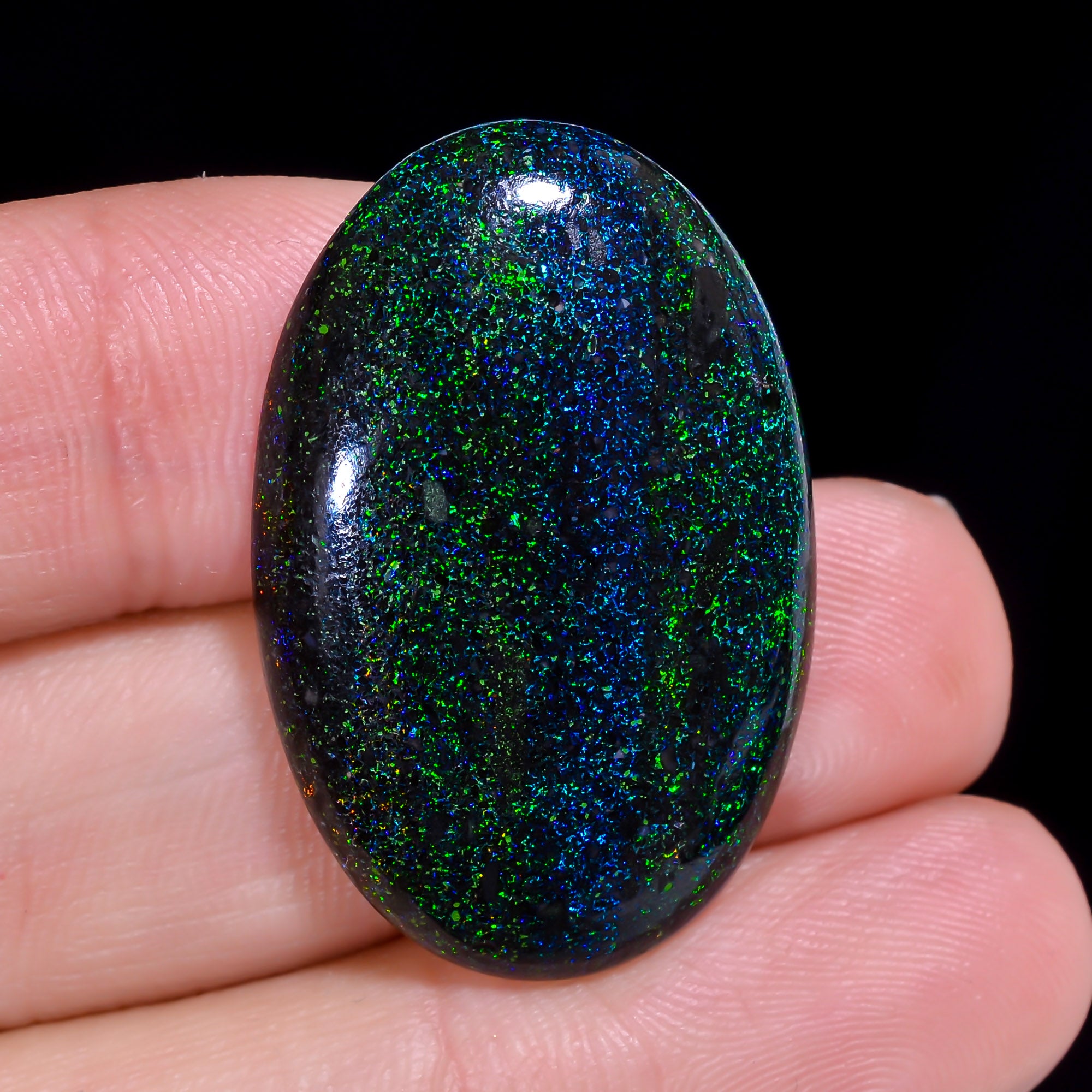 Andamooka Opal Oval Shape Cabochon 23 Ct. 31X20X5 mm OP-936