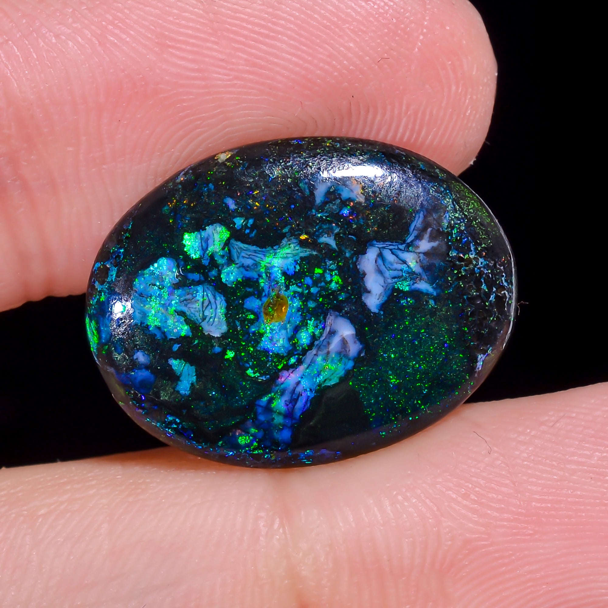 Andamooka Opal Oval Shape Cabochon 6 Ct. 20X15X3 mm OP-937