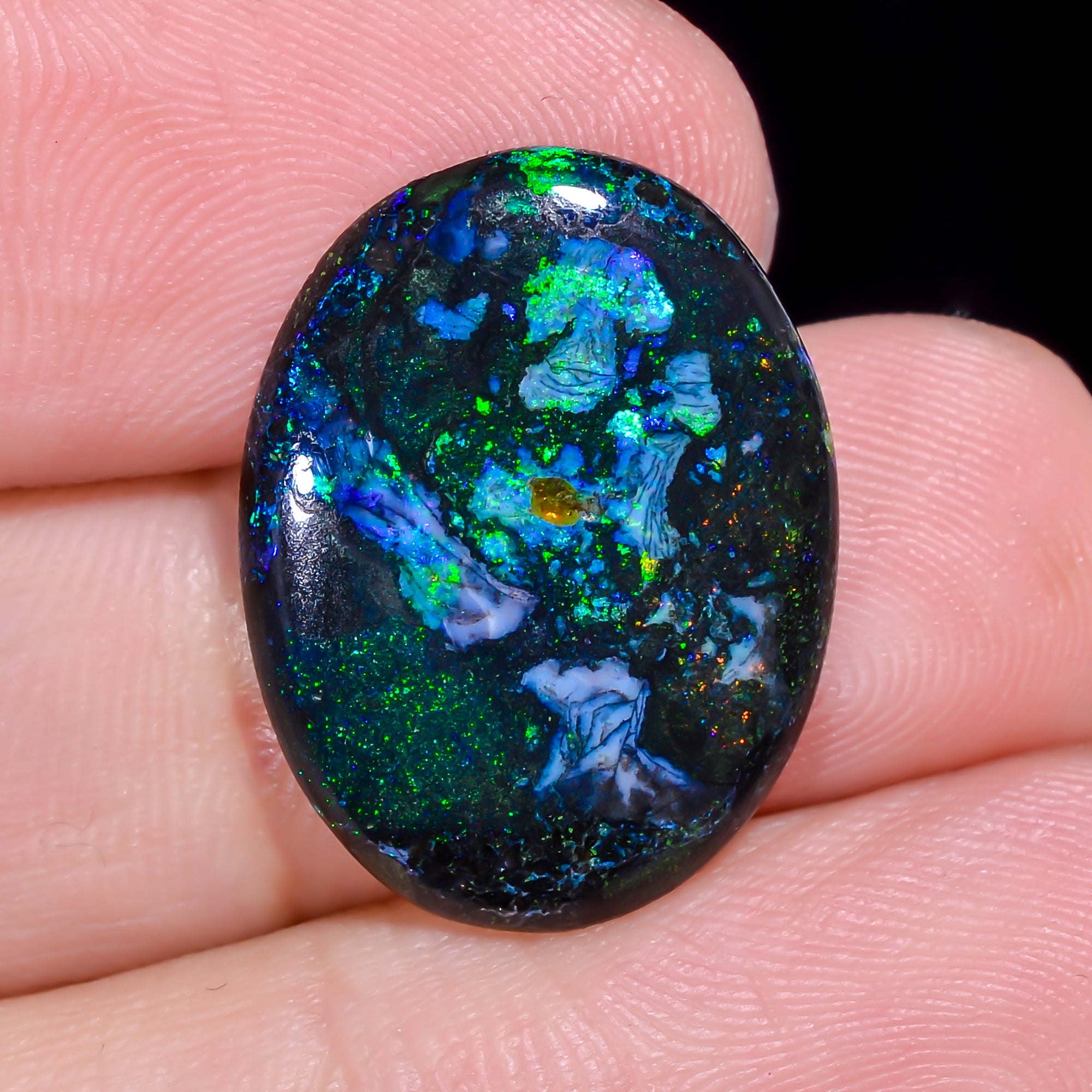 Andamooka Opal Oval Shape Cabochon 6 Ct. 20X15X3 mm OP-937