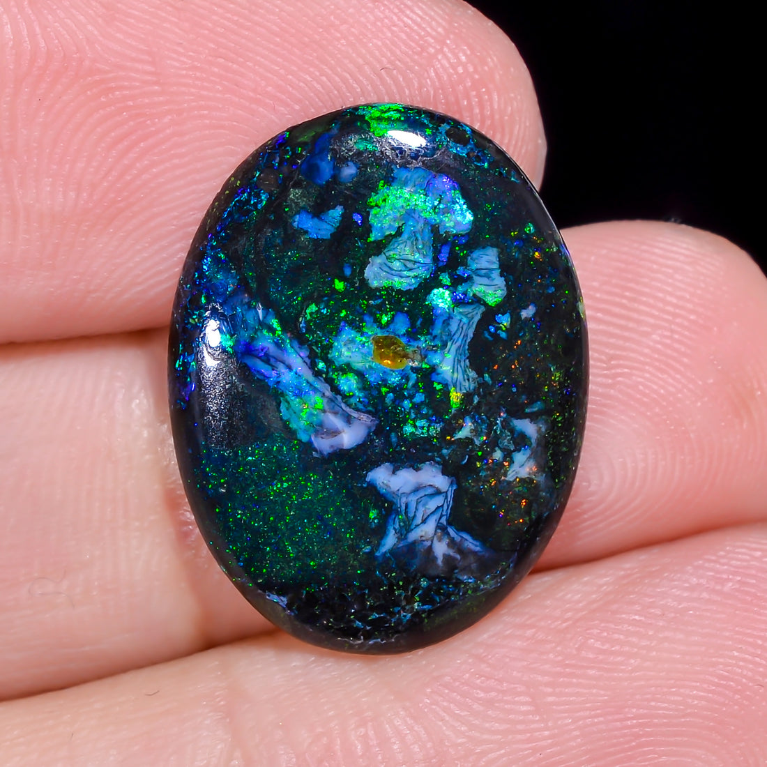 Andamooka Opal Oval Shape Cabochon 6 Ct. 20X15X3 mm OP-937