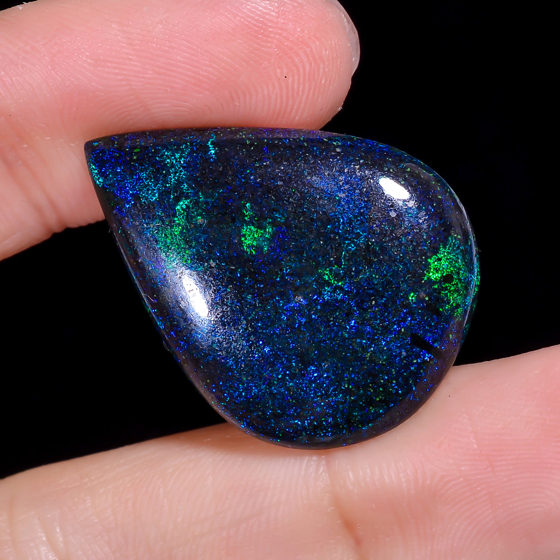Andamooka Opal Pear Shape Cabochon 19.5 Ct. 29X21X5 mm OP-938