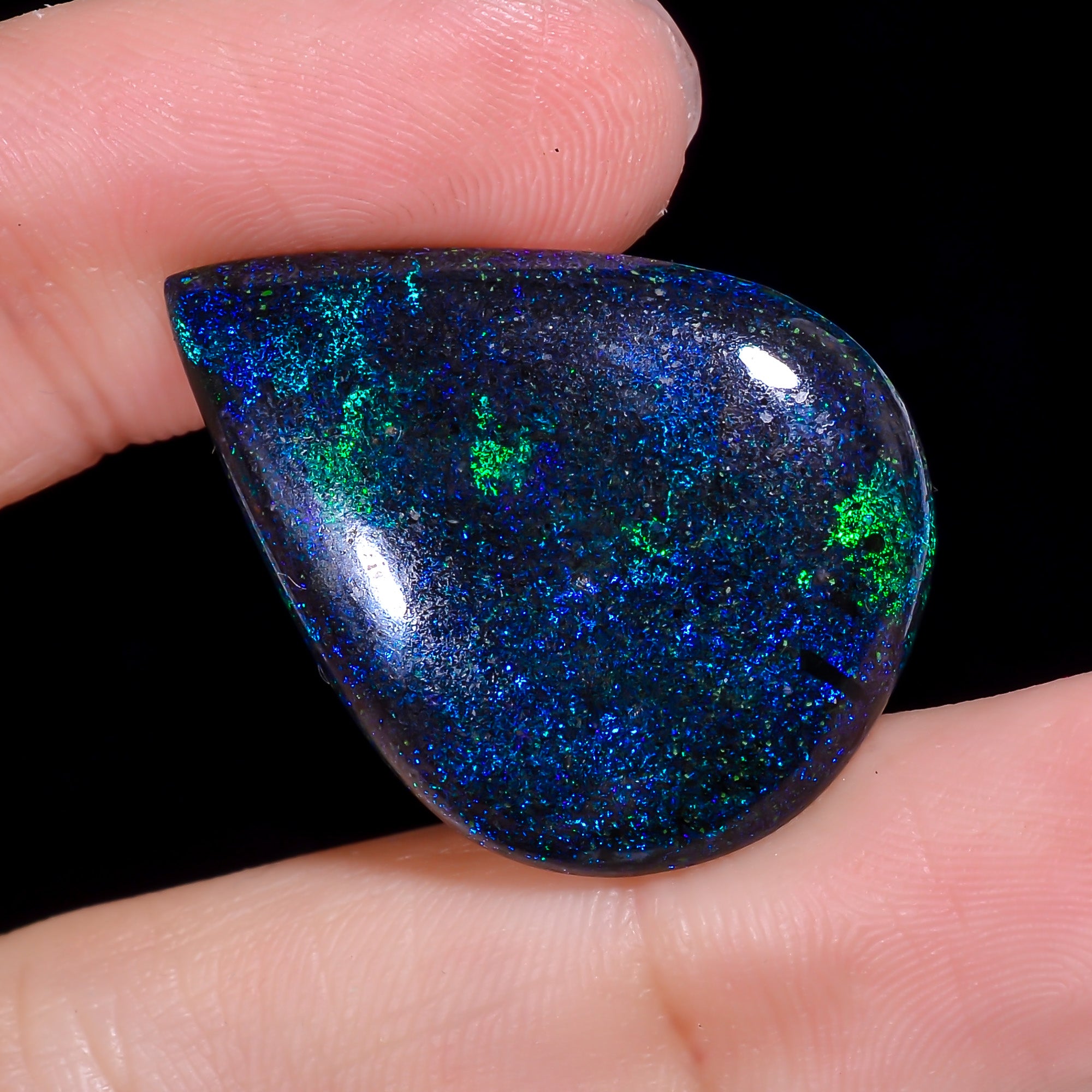 Andamooka Opal Pear Shape Cabochon 19.5 Ct. 29X21X5 mm OP-938