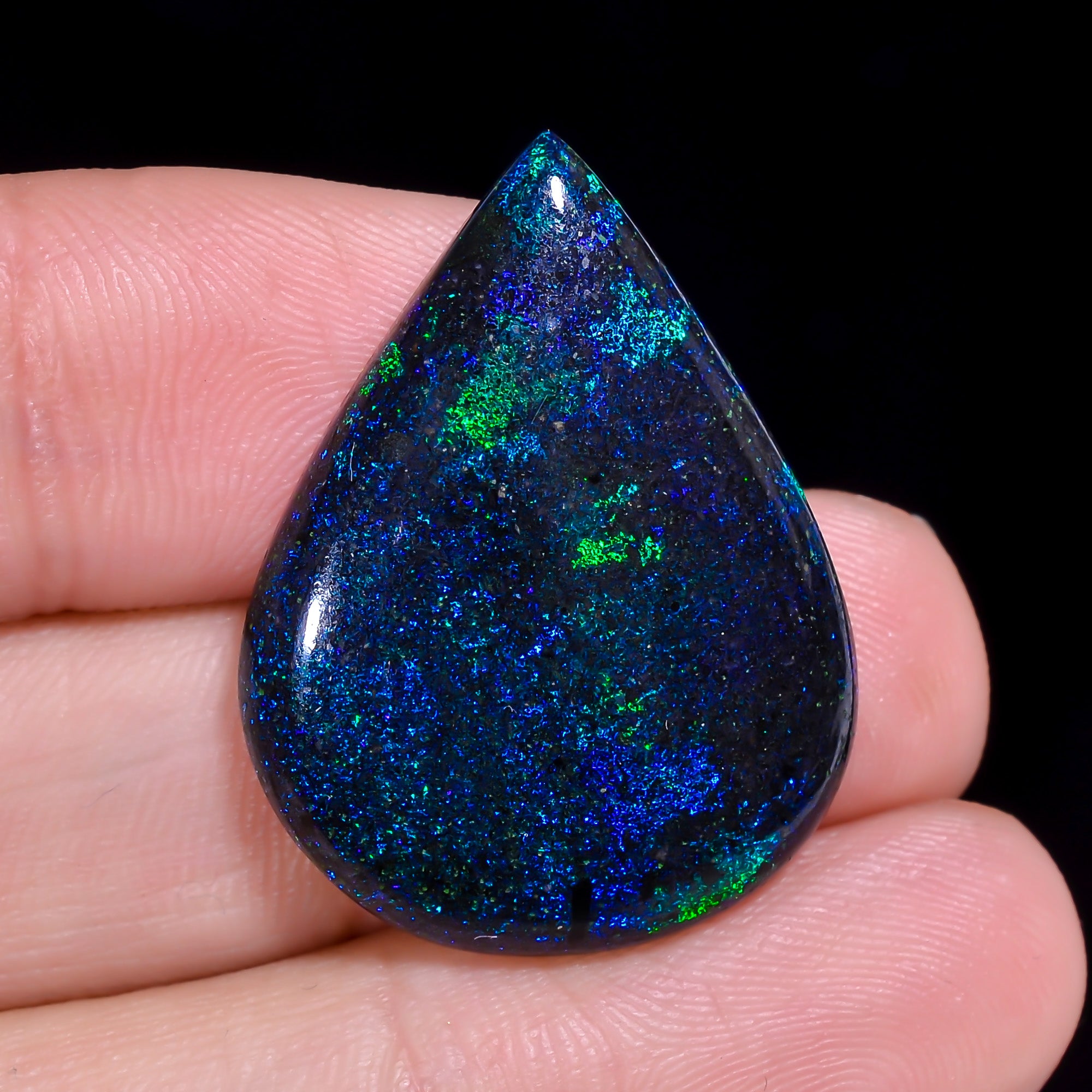 Andamooka Opal Pear Shape Cabochon 19.5 Ct. 29X21X5 mm OP-938