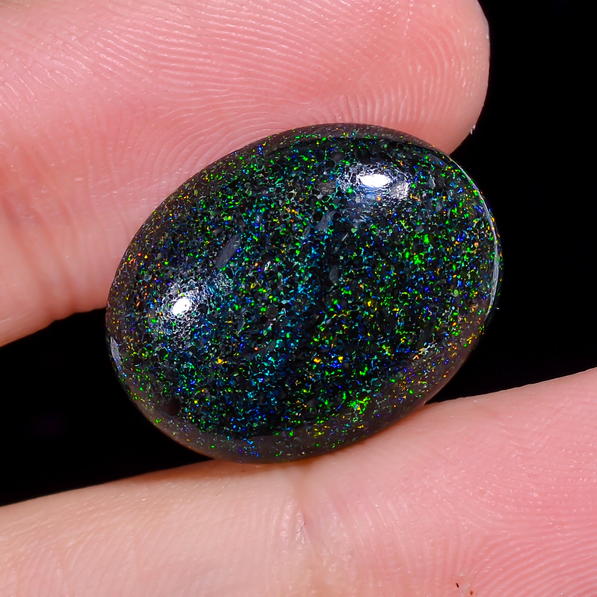 Andamooka Opal Oval Shape Cabochon 9.5 Ct. 19X15X4 mm OP-939