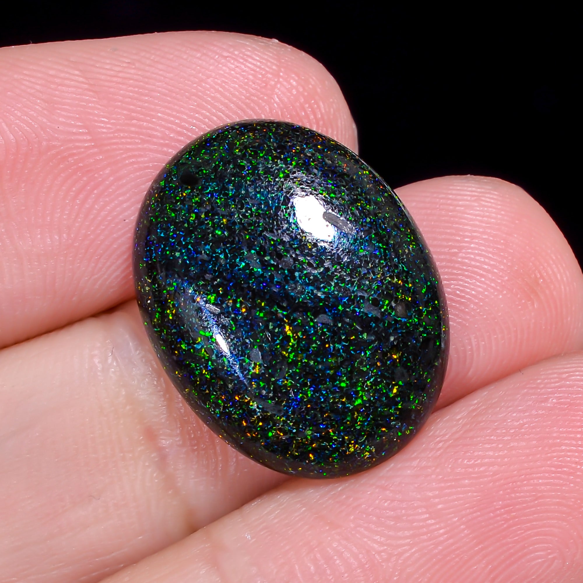 Andamooka Opal Oval Shape Cabochon 9.5 Ct. 19X15X4 mm OP-939