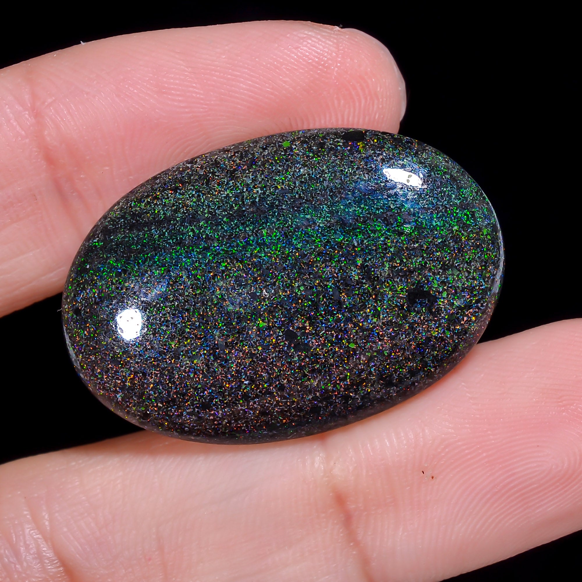 Andamooka Opal Oval Shape Cabochon 22 Ct. 31X21X5 mm OP-942