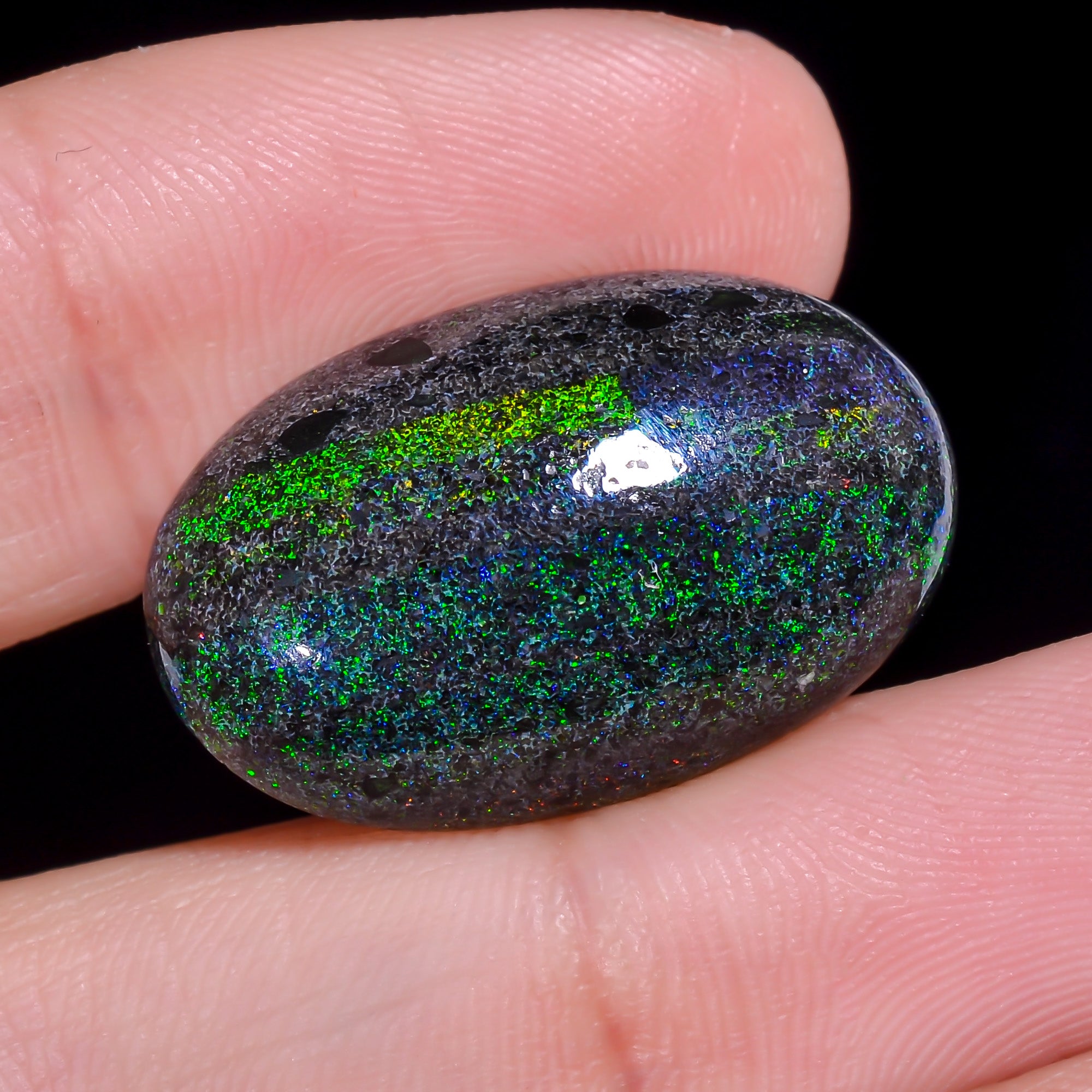 Andamooka Opal Oval Shape Cabochon 17 Ct. 24X15X6 mm OP-943
