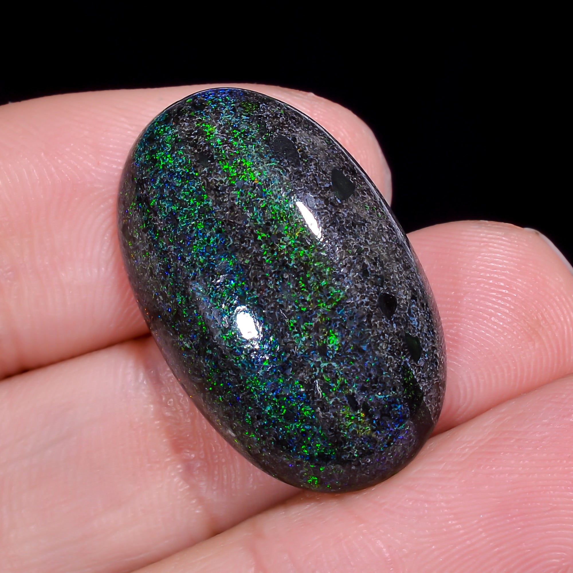 Andamooka Opal Oval Shape Cabochon 17 Ct. 24X15X6 mm OP-943