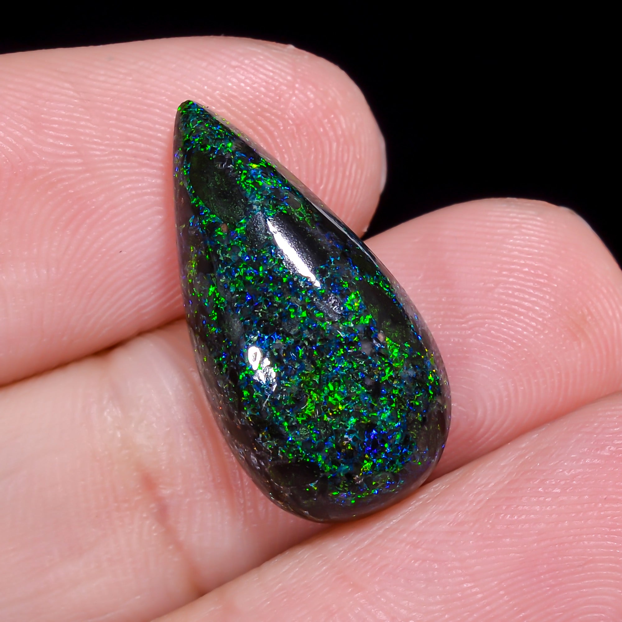 Andamooka Opal Pear Shape Cabochon 8 Ct. 21X11X6 mm OP-944
