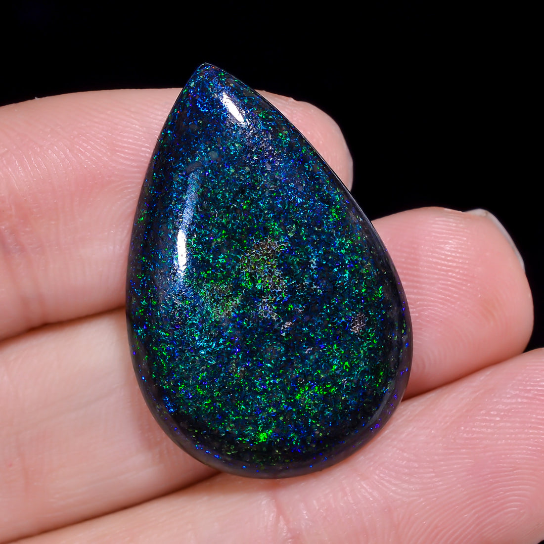 Andamooka Opal Pear Shape Cabochon 18.5 Ct. 29X19X5 mm OP-945