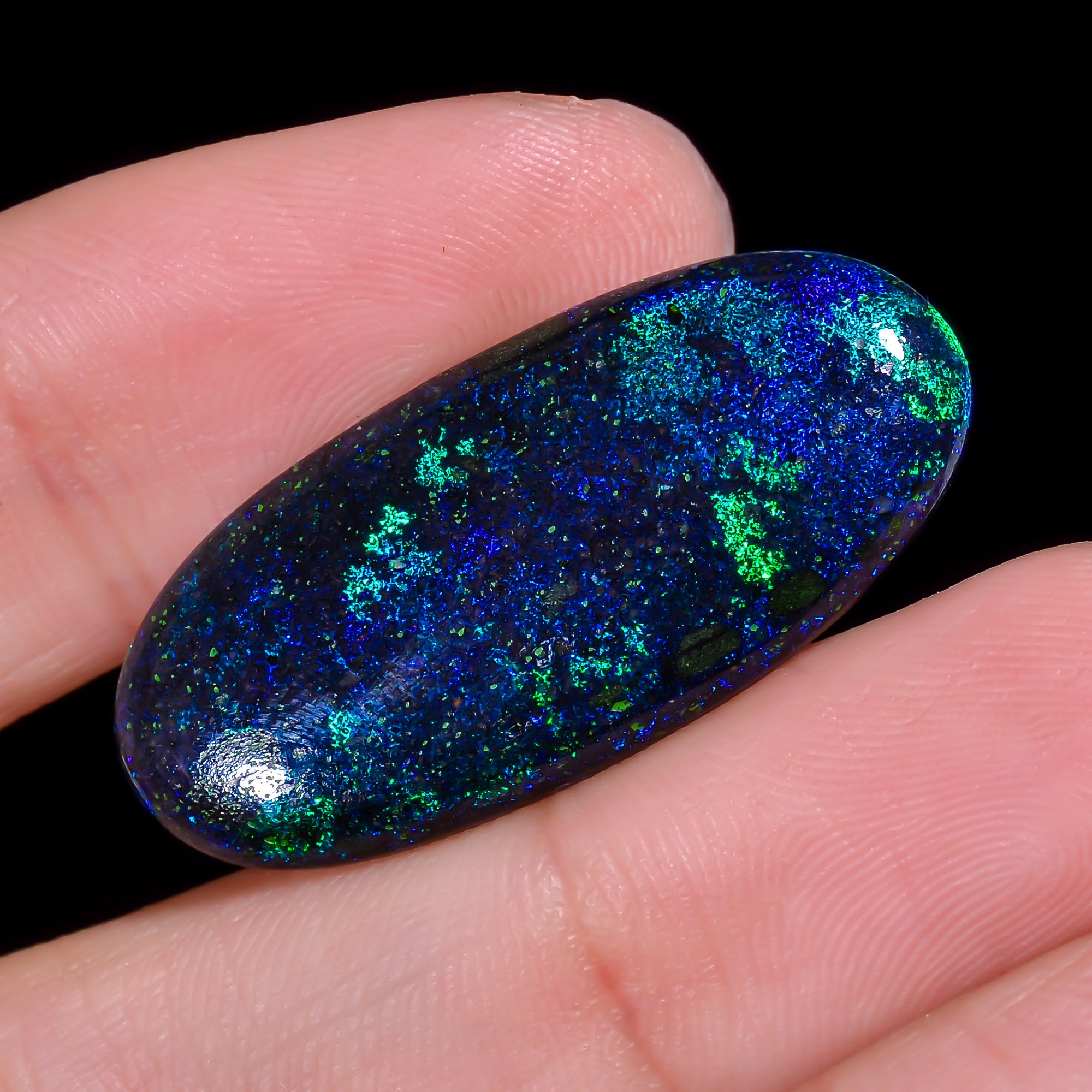 Andamooka Opal Oval Shape Cabochon 12 Ct. 31X14X4 mm OP-946