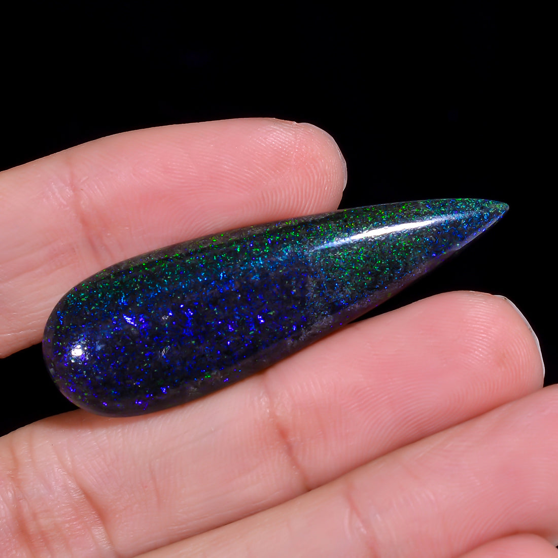 Andamooka Opal Pear Shape Cabochon 24 Ct. 45X14X5 mm OP-947