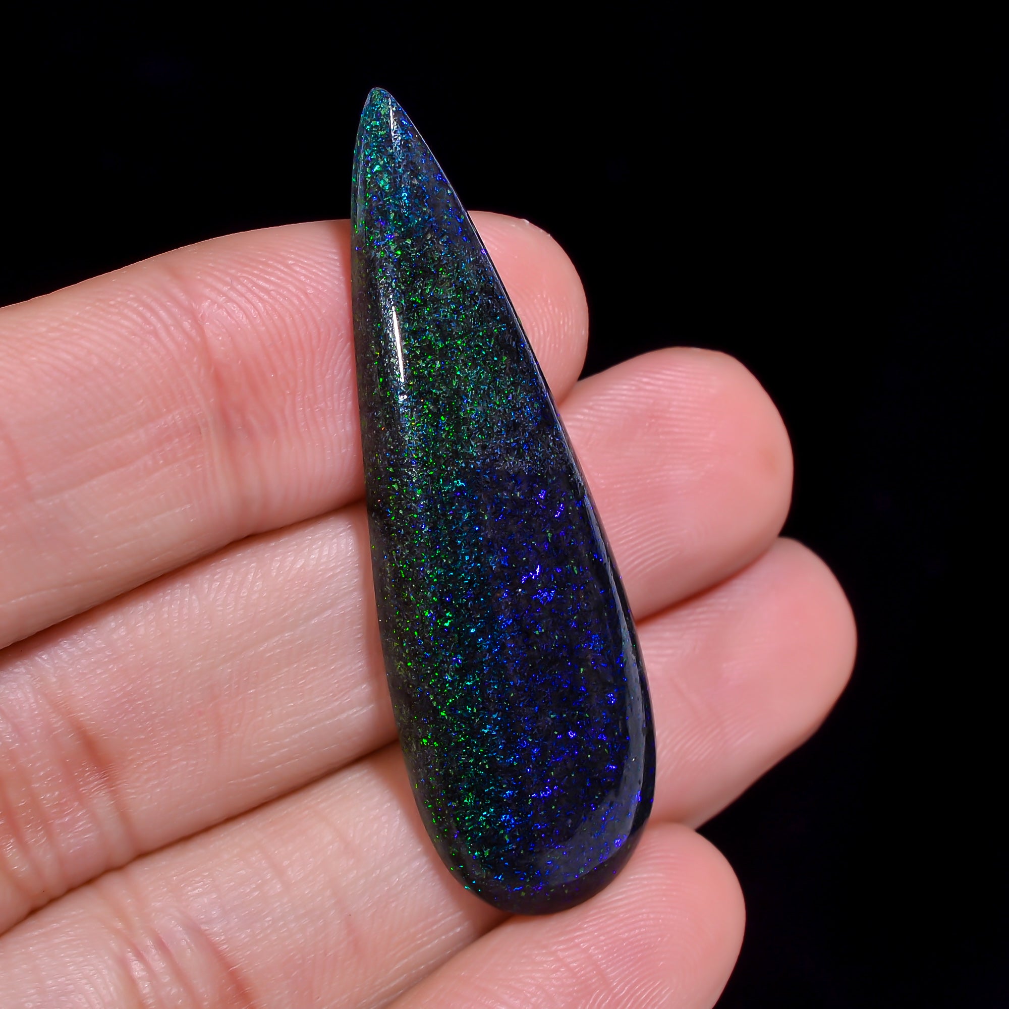 Andamooka Opal Pear Shape Cabochon 24 Ct. 45X14X5 mm OP-947